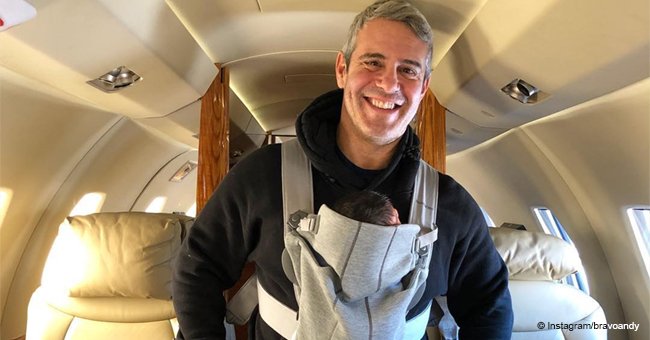 Andy Cohen shamed for letting his newborn son fly as he shares a photo from the plane with fans