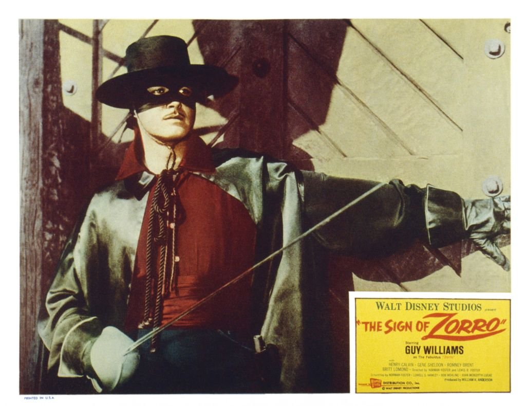 Photo of Guy Williams in an advert for "Zorro" | Photo: Getty Images