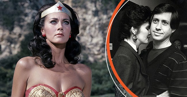 Portrait of Lynda Carter as "Wonder Woman" [left]. Lynda Carter and Robert Altman during Bob Hope Easter Special at NBC Studios in Burbank, CA, United States [right]. | Photo: Getty Images