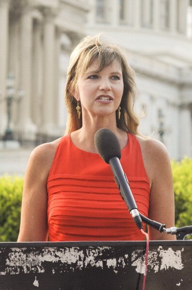 Missy Robertson from the "Duck Dynasty" television show speaks during a press conference to Raise Awareness For Cleft Palate And Lip Treatment at U.S. Capitol House Triangle on July 8th, 2014 | Photo: Getty Images