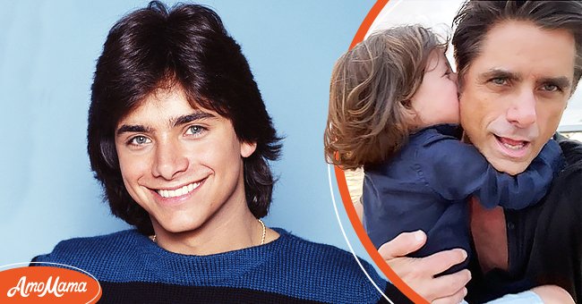 Picture of actor John Stamos [left]. Picture of actor John Stamos and his son Billy [right] | Photo: Getty Images ||  instagram / johnstamos