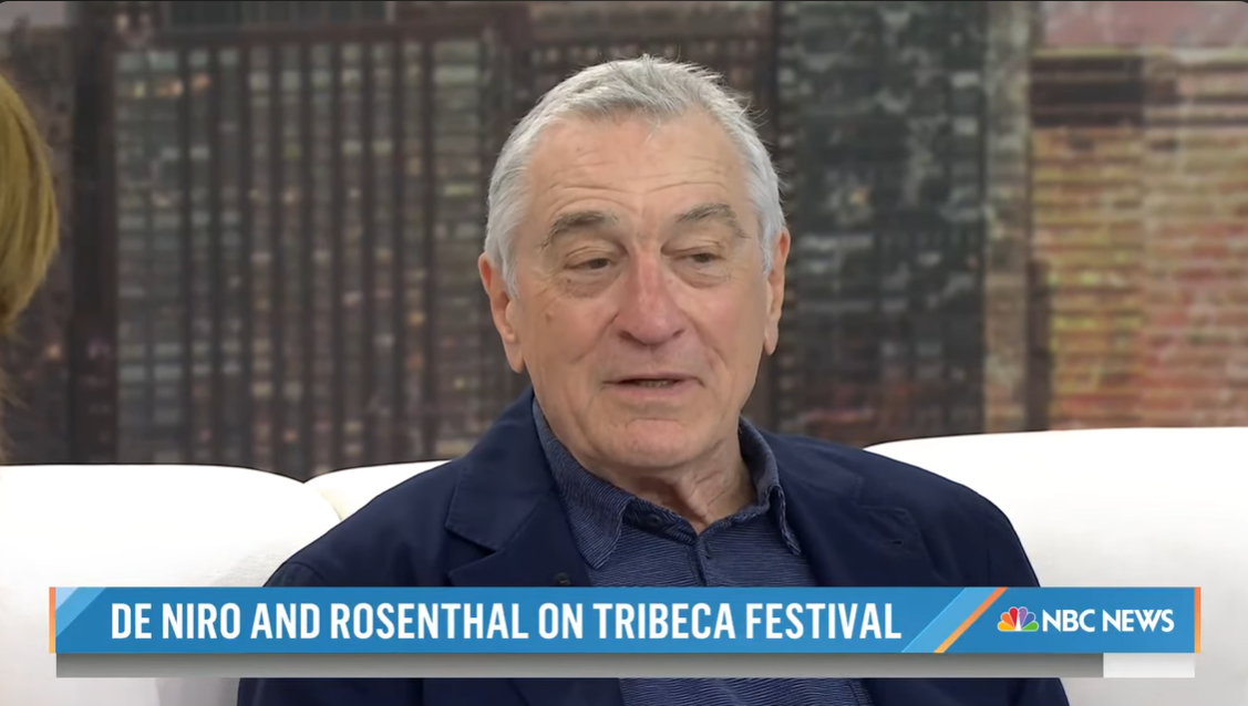 Robert De Niro's "Today" interview as seen on a video on June 2, 2023. | Source: YouTube/TODAY