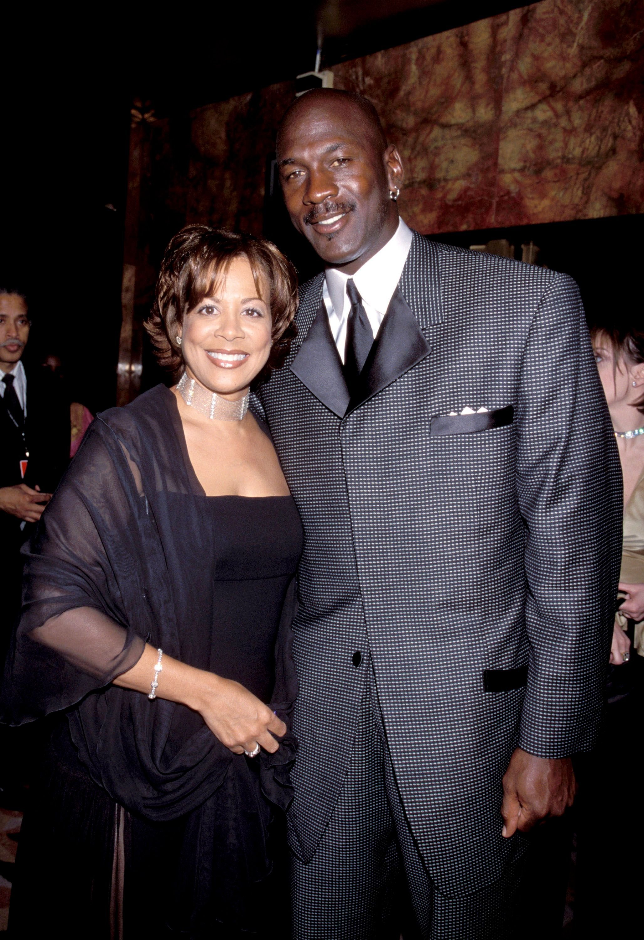 Michael Jordan (right) and Juanita Jordan at the Radio City Music Hall in New York City, New York (Photo by Kevin Mazur/WireImage)