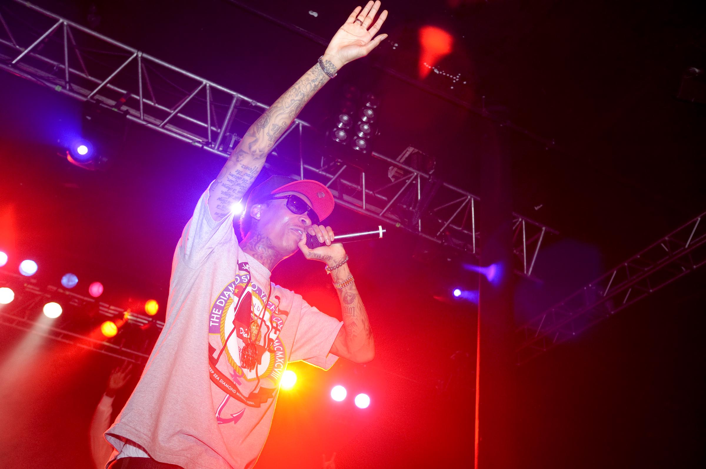 Wiz Khalifa performs at Roseland during Musicfest NW on September 10, 2010, in Portland, Oregon. | Source: Getty Images