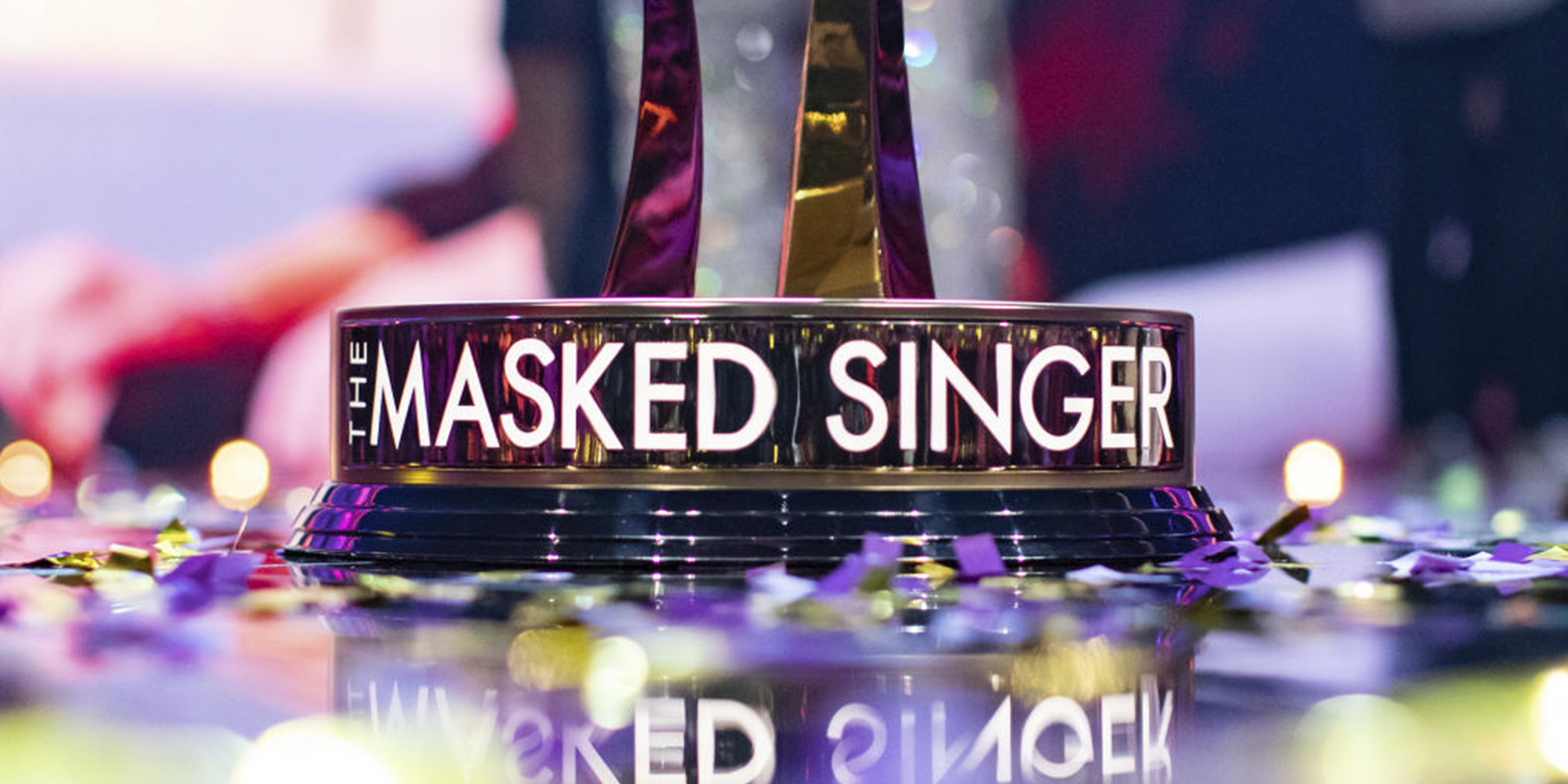 A close-up view of "The Masked Singer" trophy. | Source: Getty Images