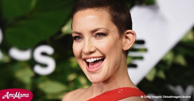 Pregnant Kate Hudson shares throwback photo with her famous mother in red outfits 