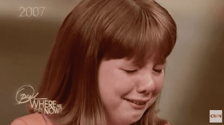Little Daisy in tears. | Source: youtube.com/OWN