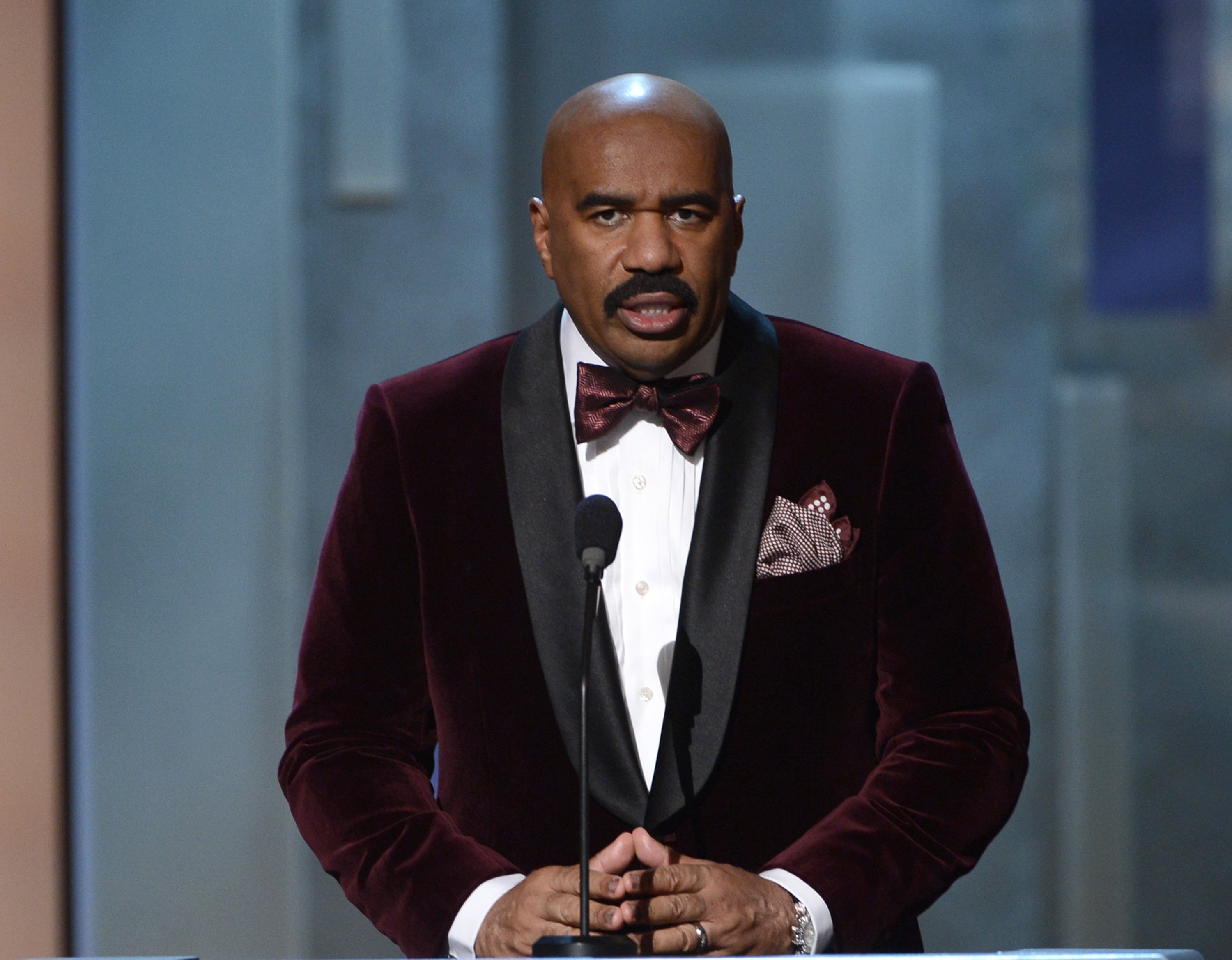 Steve Harvey on stage at the NAACP Image Awards in Los Angeles, California on February 1, 2013 | Photo: Getty Images