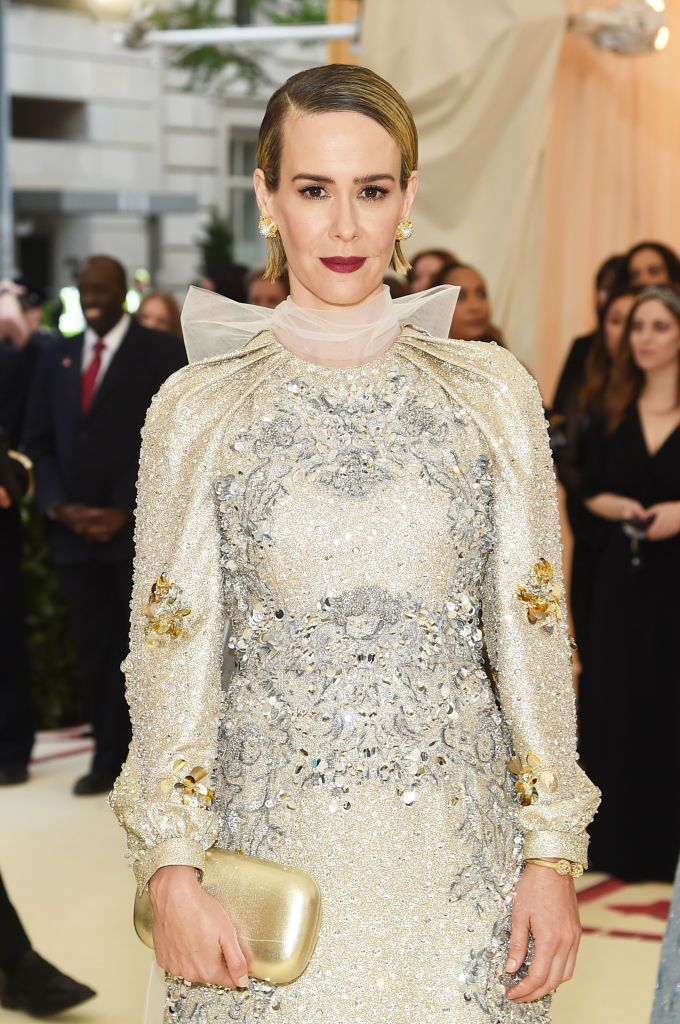 Sarah Paulson attends the Heavenly Bodies: Fashion & The Catholic Imagination Costume Institute Gala at The Metropolitan Museum of Art. | Source: Getty Images