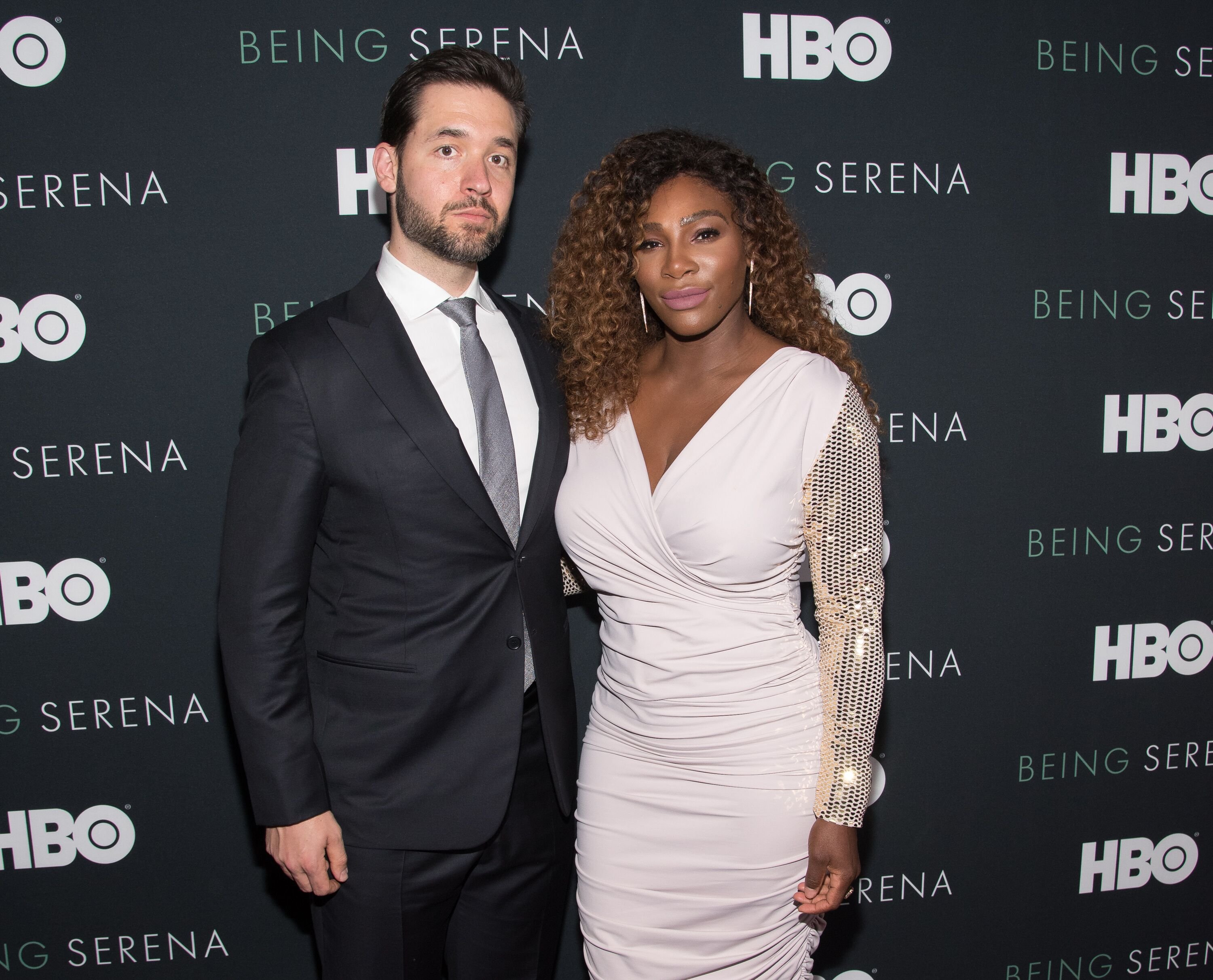 Serena Williams and husband Alexis Ohanian attend the "Being Serena" New York Premiere in April 2018. | Photo: Getty Images