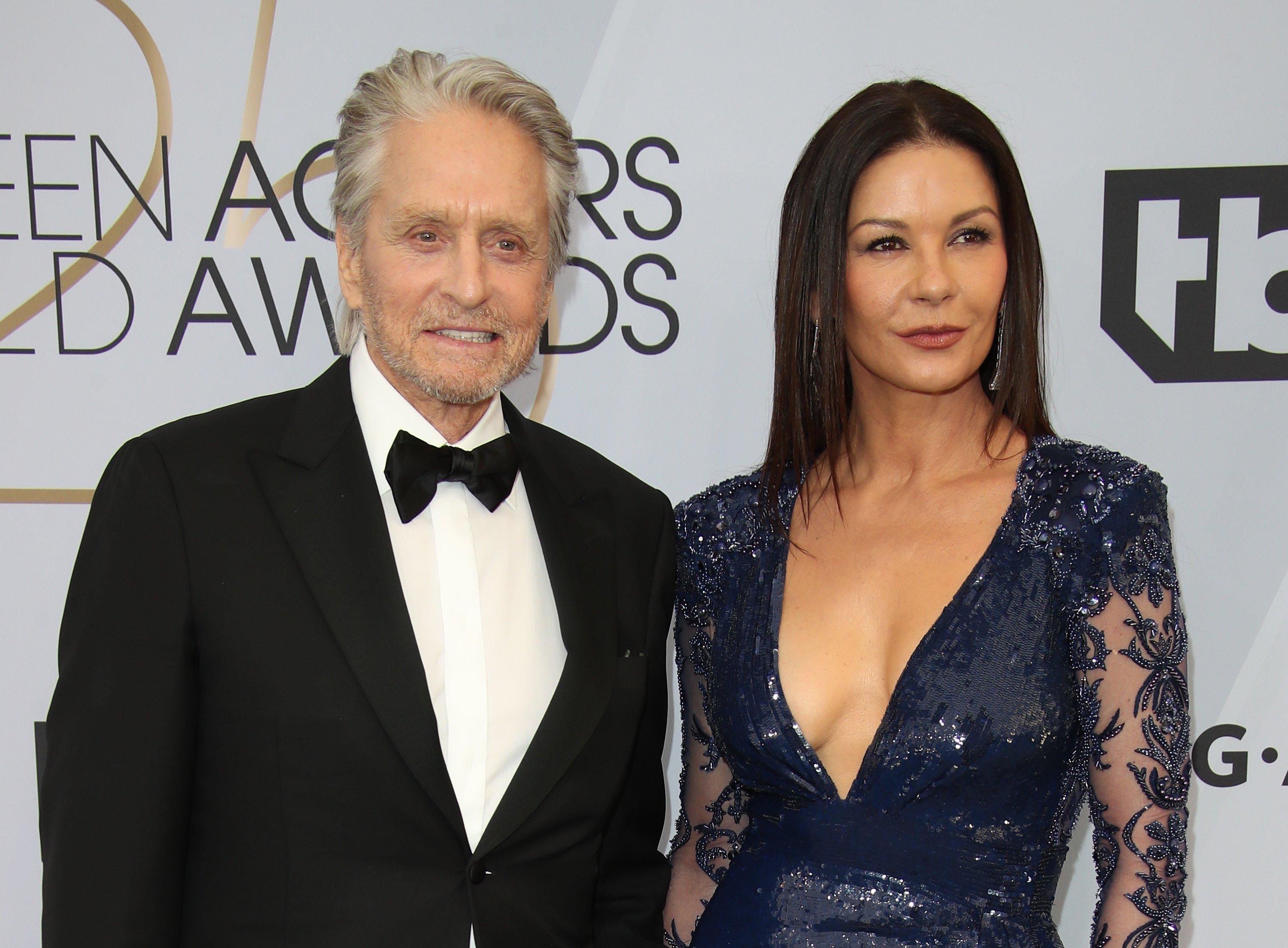 Michael Douglas and Catherine Zeta-Jones attend the 25th Annual Screen Actors Guild Awards at The Shrine Auditorium on January 27, 2019 in Los Angeles, California | Photo: Getty Images