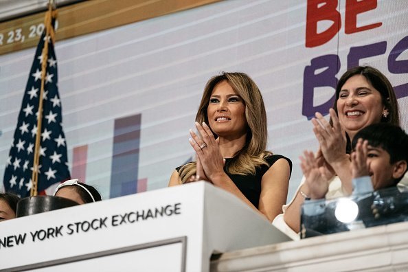 First Lady Melania Trump Rings Opening Bell Of New York Stock Exchange | Photo: Getty Images