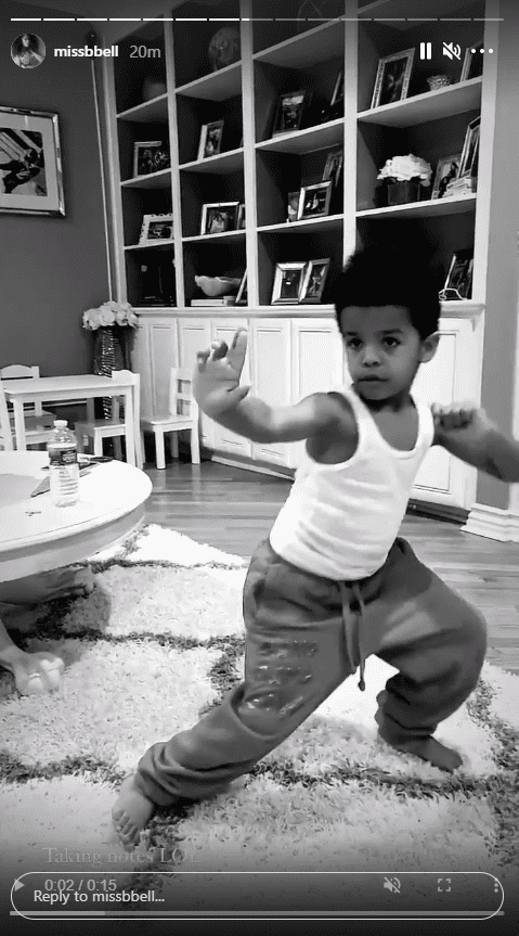 Nick Cannon's son Golden showing off his Kung Fu skills | Photo: Instagram.com/missbbell