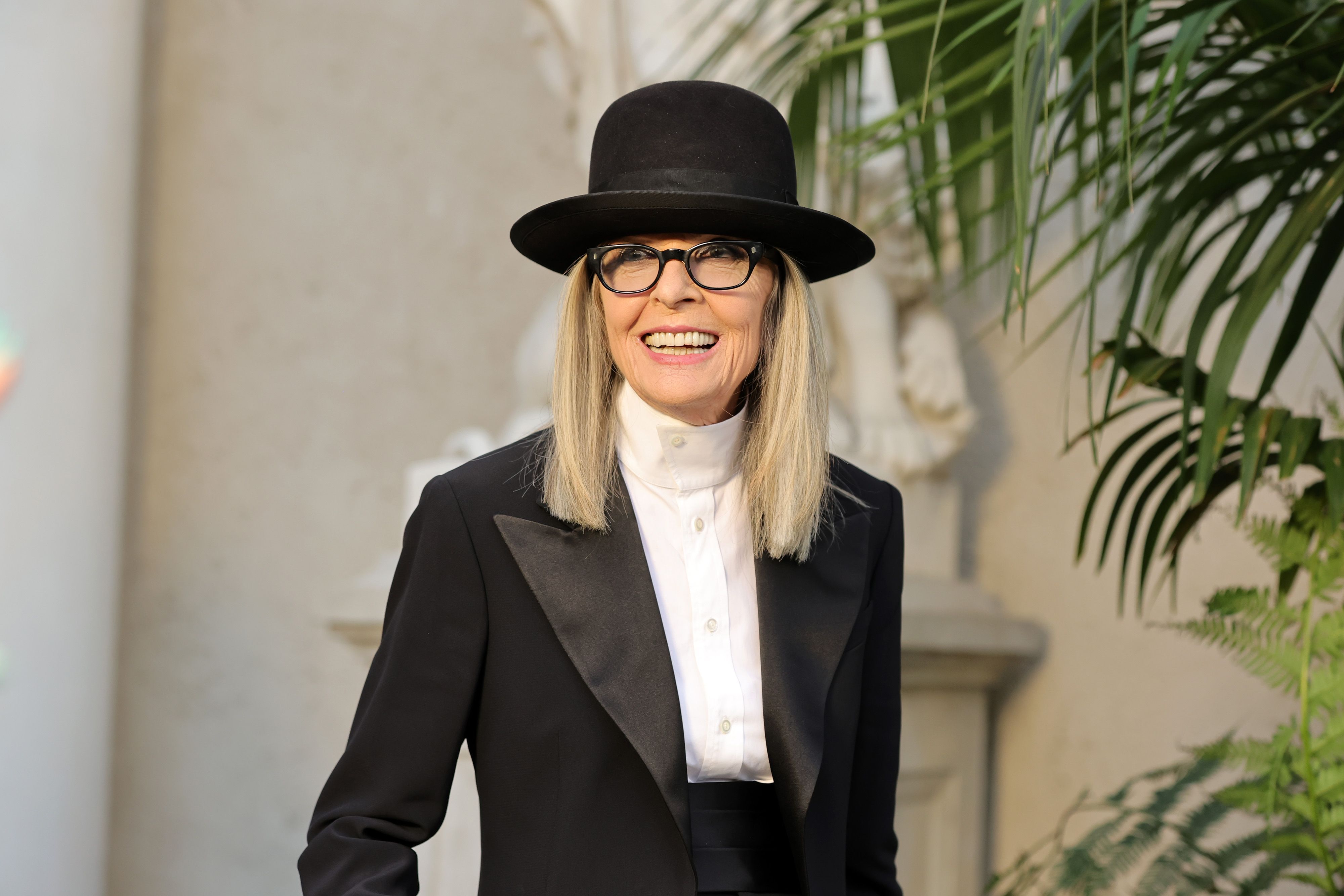 Diane Keaton attends the Ralph Lauren SS23 Runway Show at The Huntington Library, Art Collections, and Botanical Gardens on October 13, 2022, in San Marino, California. | Source: Getty Images
