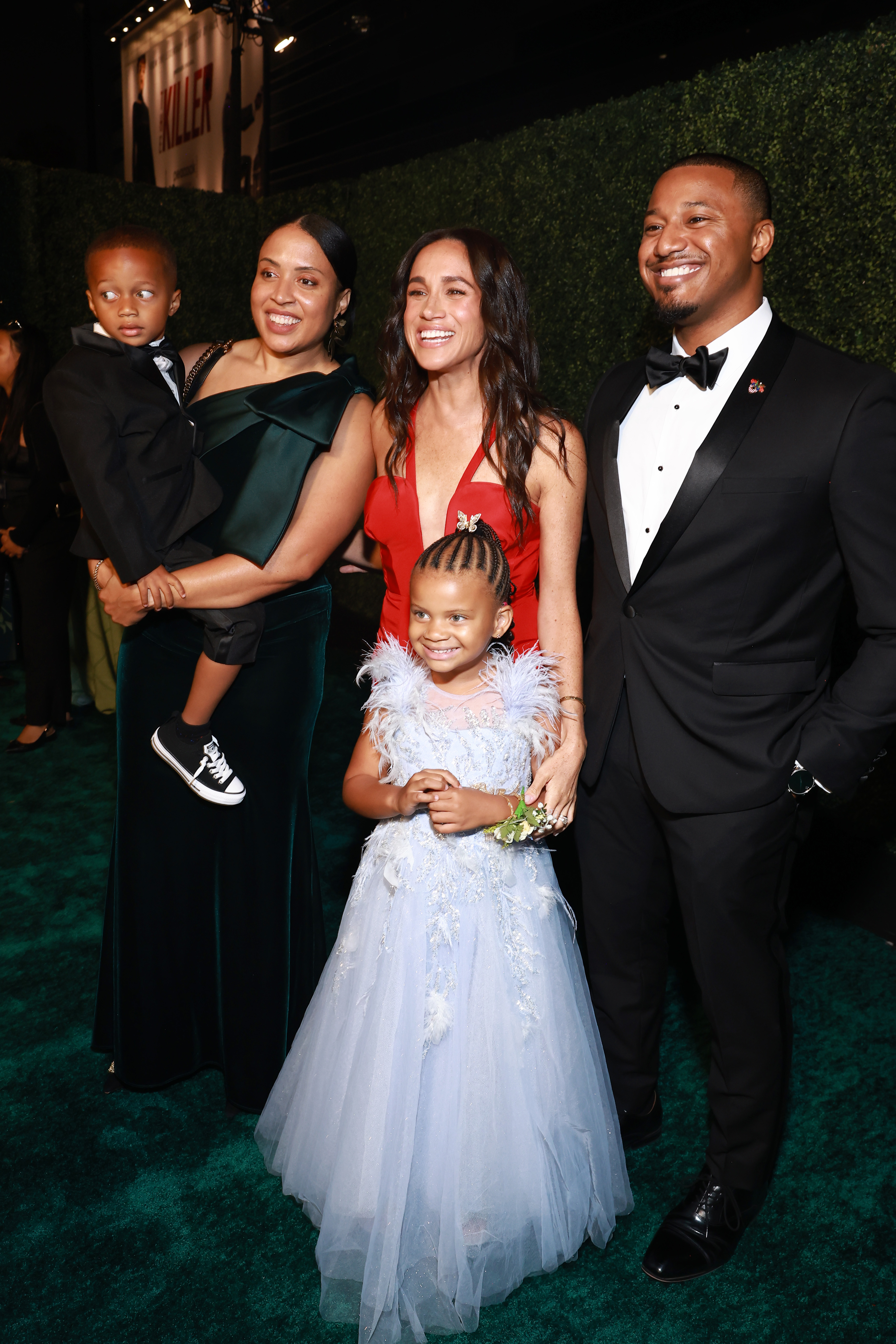 Meghan Markle with Francis and Ella Nelson,at the 2024 Childrens Hospital LA Gala on October 5, 2024 | Source: Getty Images