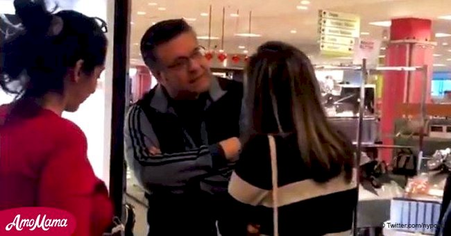 Rude Texan has a racist tirade in a department store at two employees he claimed 'spoke Arabic'