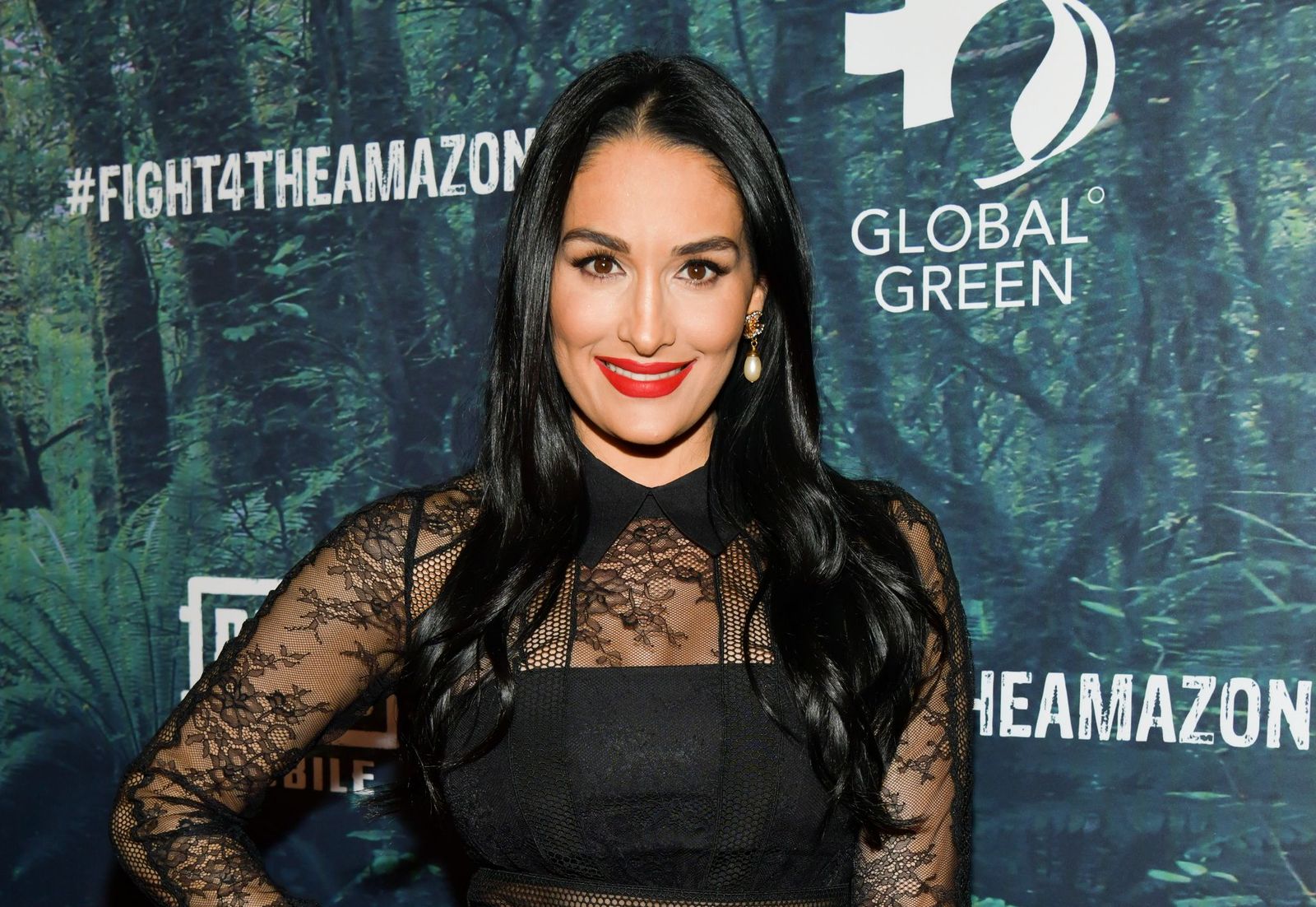 Nikki Bella at the PUBG Mobile's #FIGHT4THEAMAZON Event at Avalon Hollywood on December 09, 2019 | Photo: Getty Images