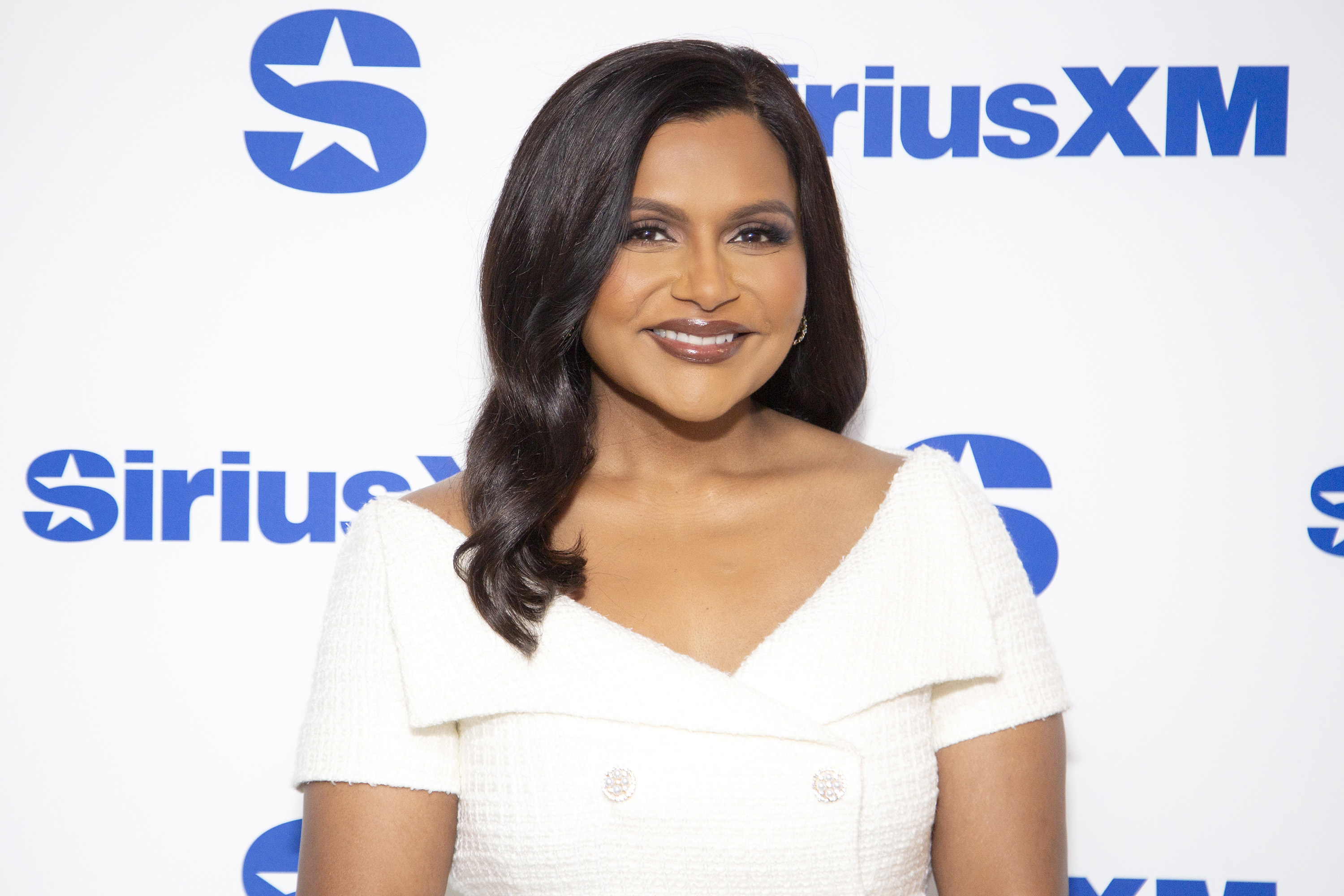 Mindy Kaling at SiriusXM Studios in New York City on May 14, 2024 | Source: Getty Images