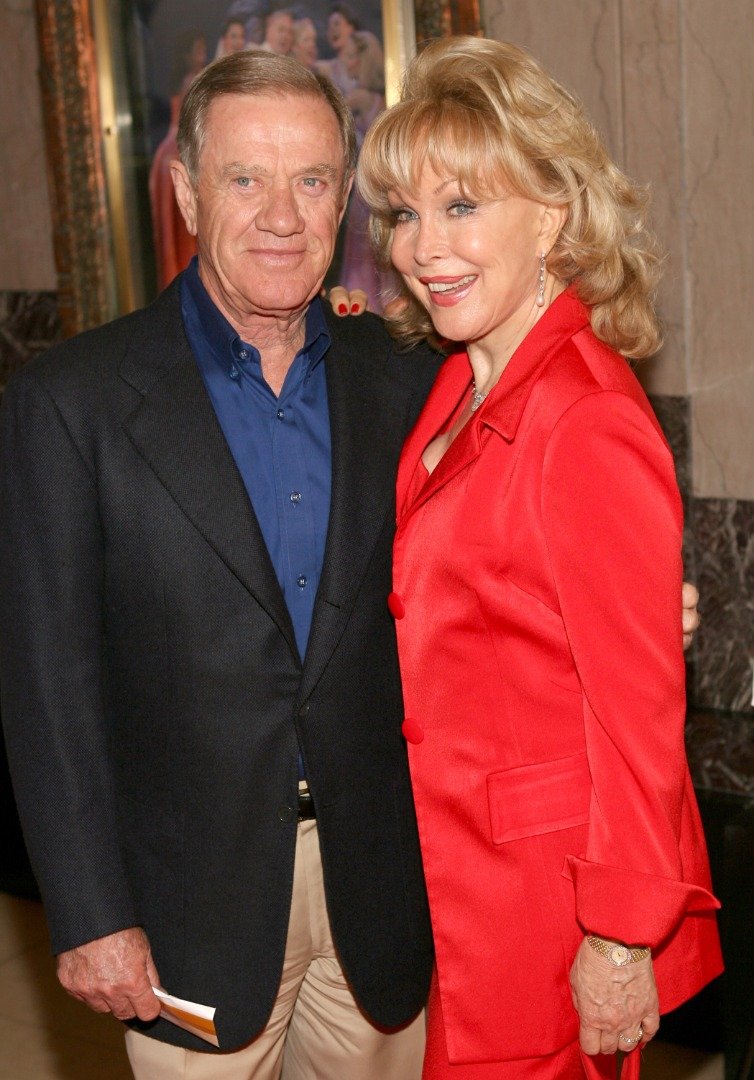 John Eicholtz and Barbara Eden during "Dirty Rotten Scoundrels" Los Angeles Premiere Performance - Arrivals at Pantages Theatre in Hollywood, California, United States. | Source: Getty Images