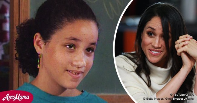 Never-before-seen video where Meghan Markle plays Queen at age 8