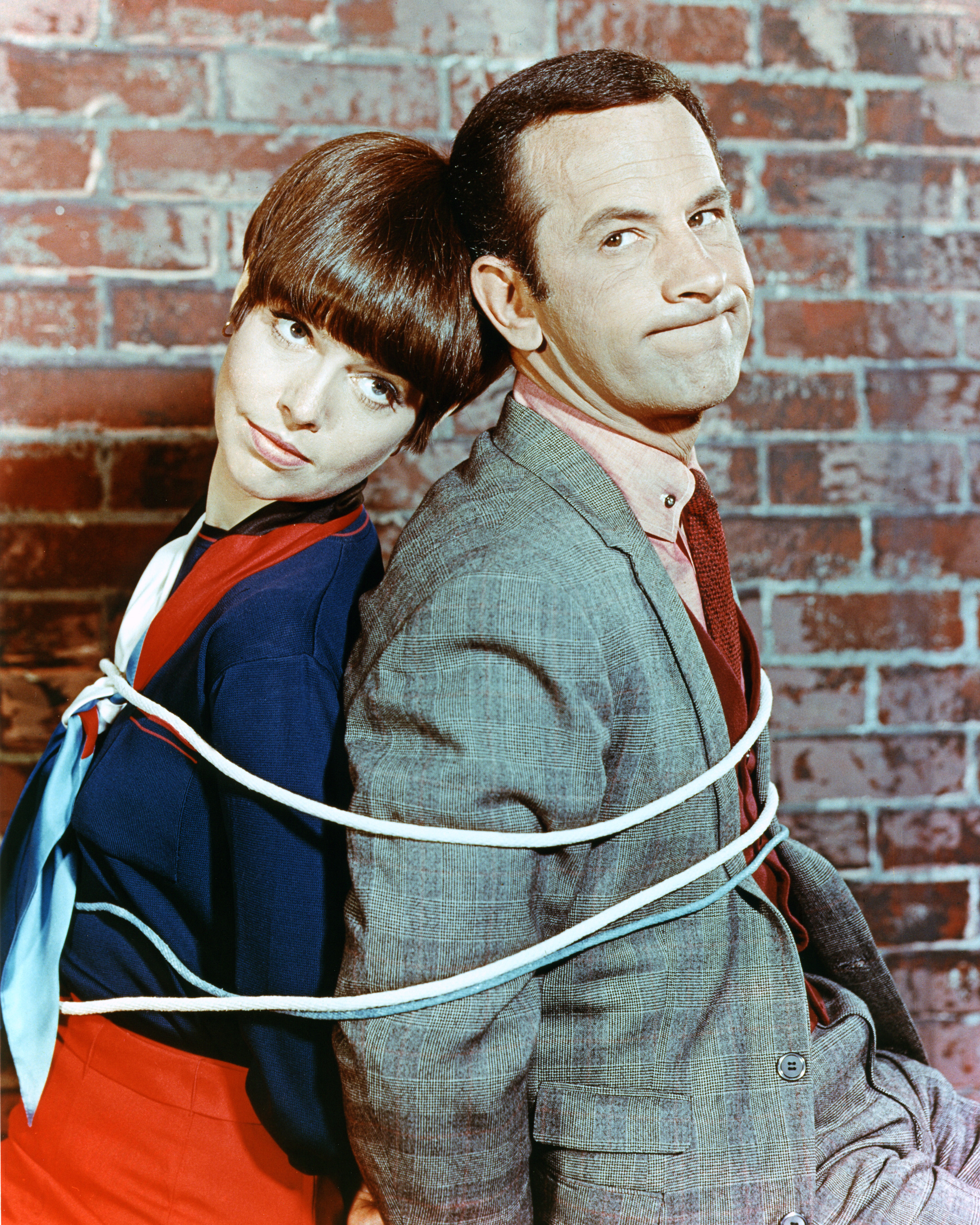 Barbara Feldon as Agent 99 and Don Adams as Maxwell Smart/Agent 86 in "Get Smart," circa 1965 | Source: Getty Images