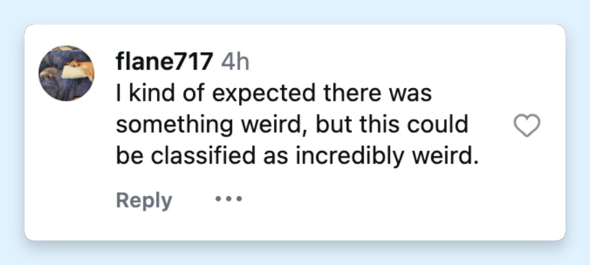 Netizen comment about Bryon Noem, posted on March 31, 2026. | Source: Instagram/nypost