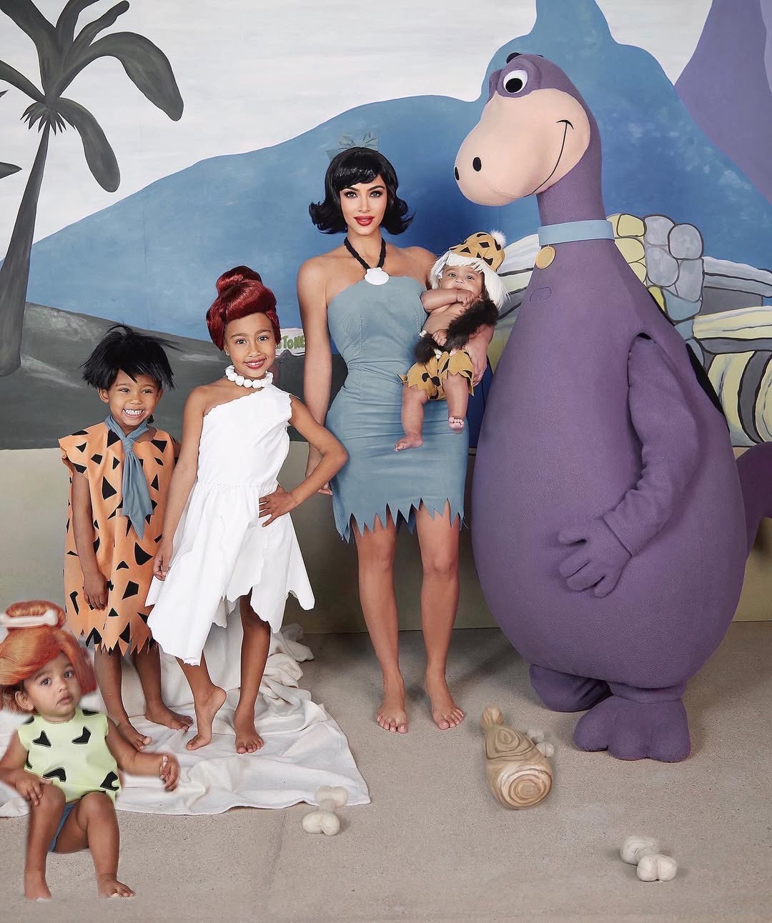 Kim Kardashian and Kanye West with their children from a post dated November 1, 2019. | Source: Instagram/kimkardashian