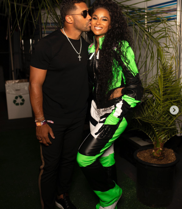 Russell Wilson kisses Ciara on the cheek on May 16, 2022 | Source: Instagram/ciara