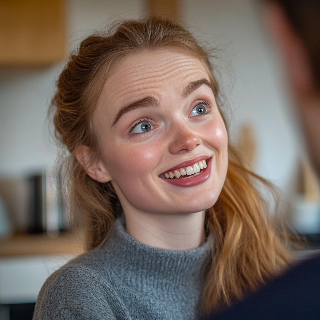 A woman smiling cleverly | Source: Midjourney