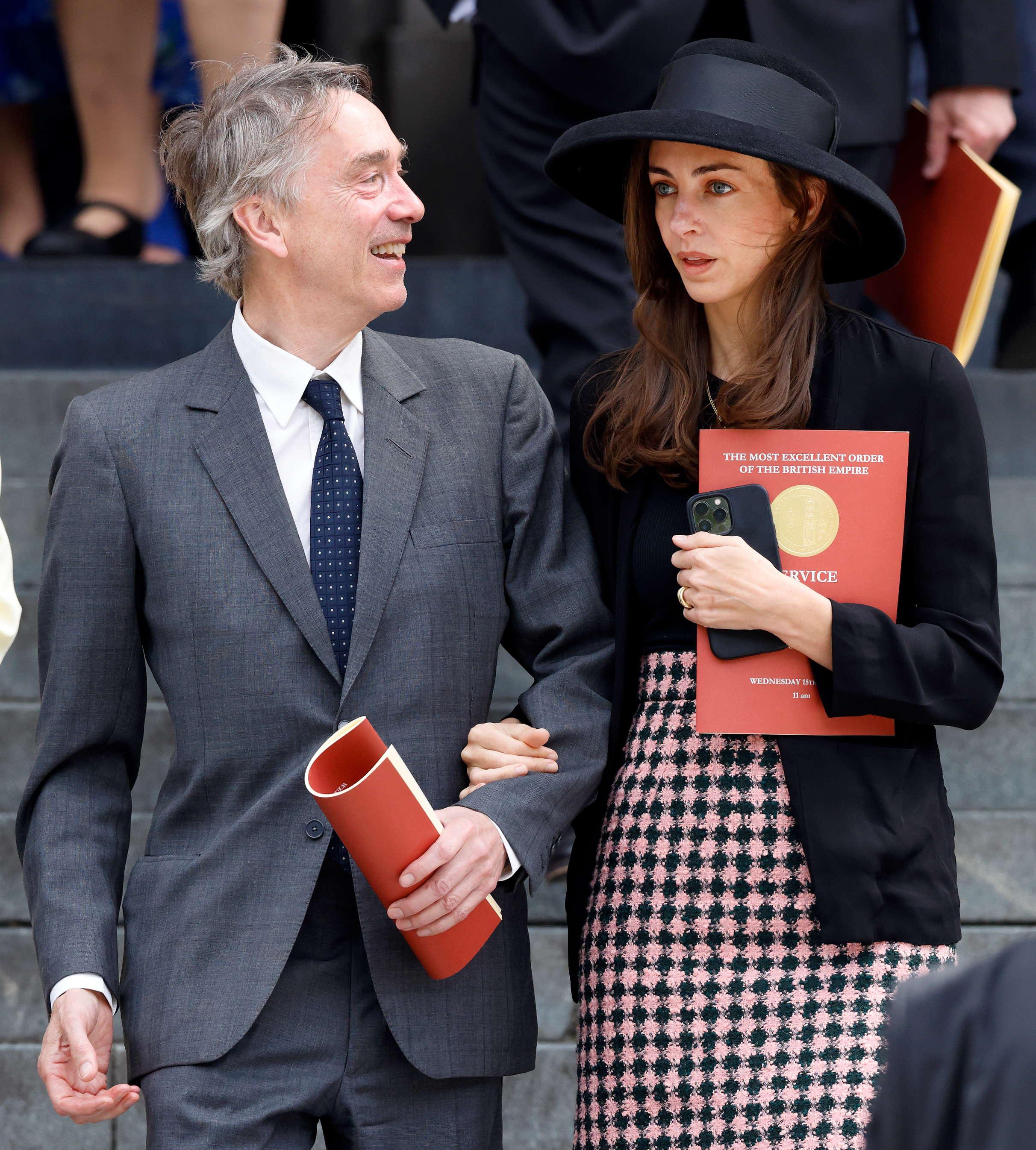 David Cholmondeley, 7th Marquess of Cholmondeley and Lady Rose Hanbury at the Order of The British Empire ceremony at St Paul's Cathedral in London, England on May 15, 2024 | Source: Getty Images