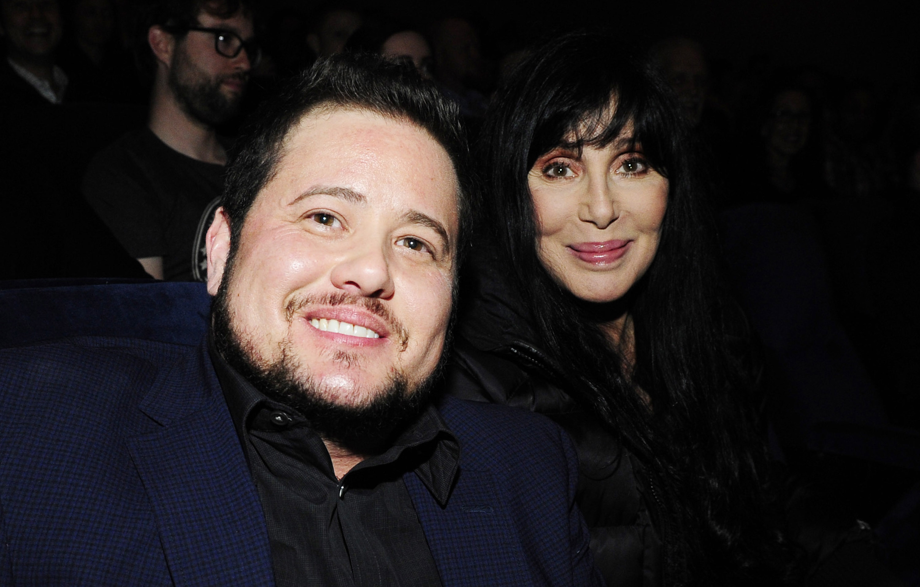 Chaz Bono and Cher at the Los Angeles Screening of "Dirty" in Beverly Hills, California, on March 1, 2015. | Source: Getty Images
