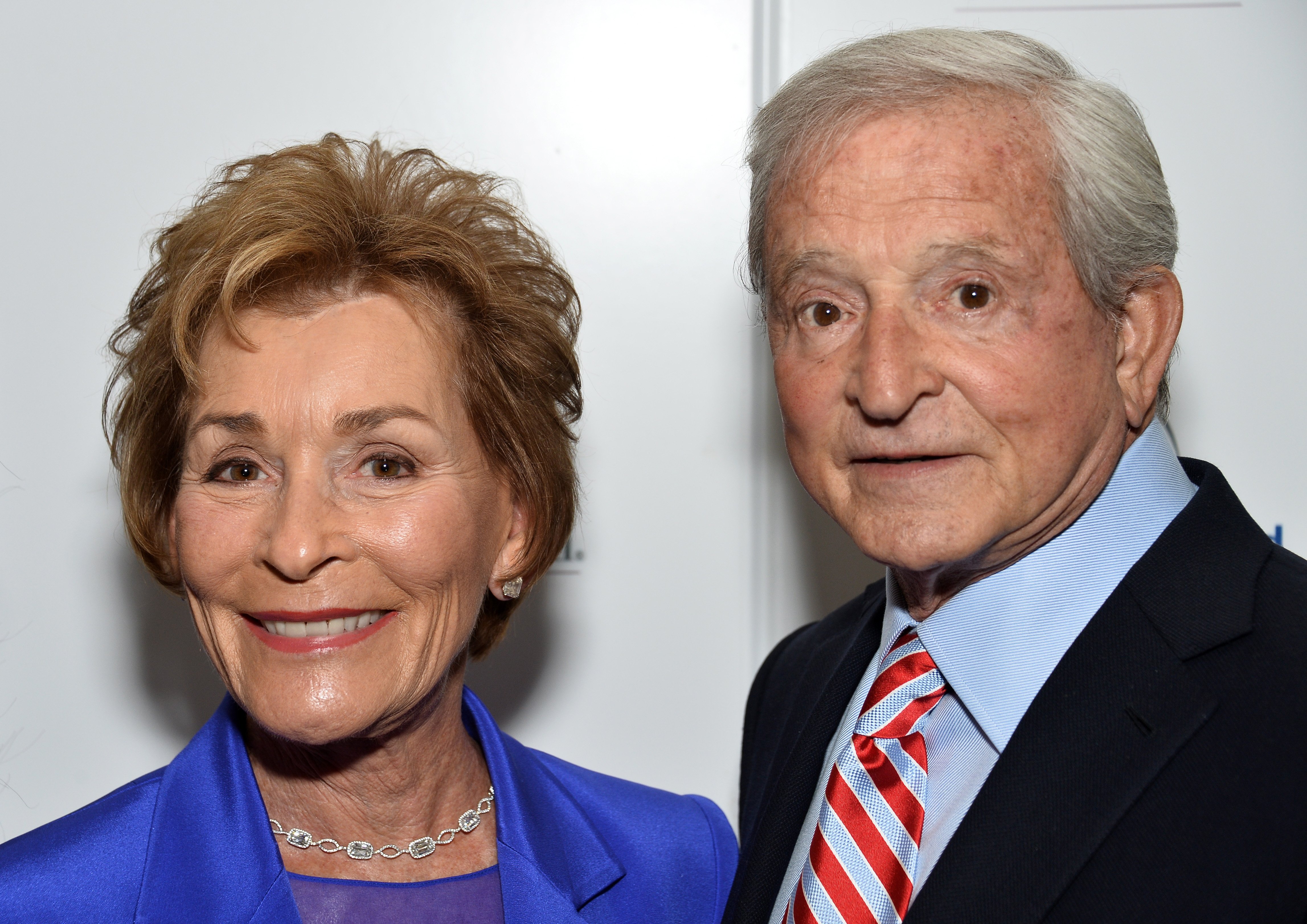 Judy Sheindlin and her husband Jerry Sheindlin arrive at the Women's Guild Cedars-Sinai's Annual Luncheon at the Regent Beverly Wilshire Hotel on April 13, 2015 in Beverly Hills, California. | Source: Getty Images