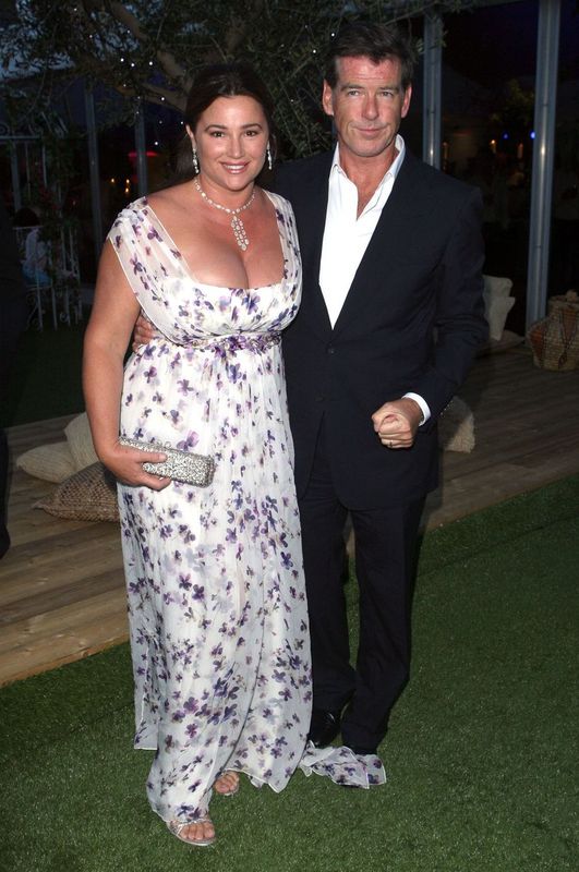 Pierce Brosnan and Keely Shaye Smith during the "Mamma Mia" after-party at the 99 Club on the South Bank, central London. | Source: Getty Images