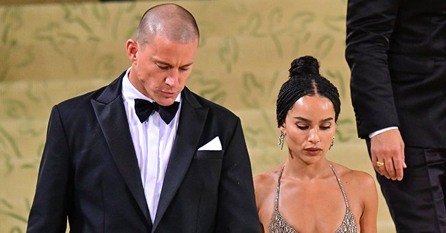 Channing Tatum and Zoe Kravitz leaving the 2021 Met Gala, September 2021 | Source: Getty Images