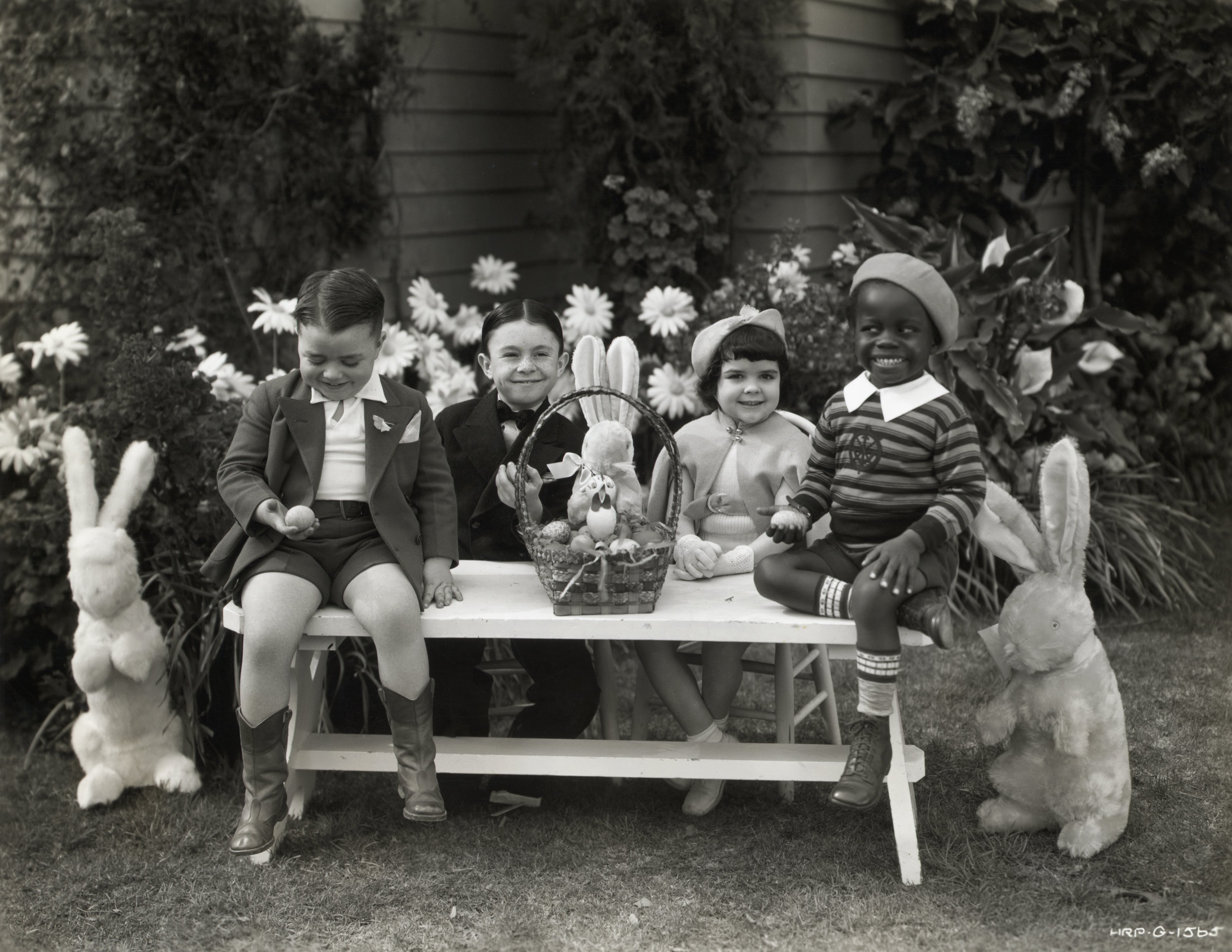 "Our Gang" kids celebrating Easter outdoors |Source: Getty Images