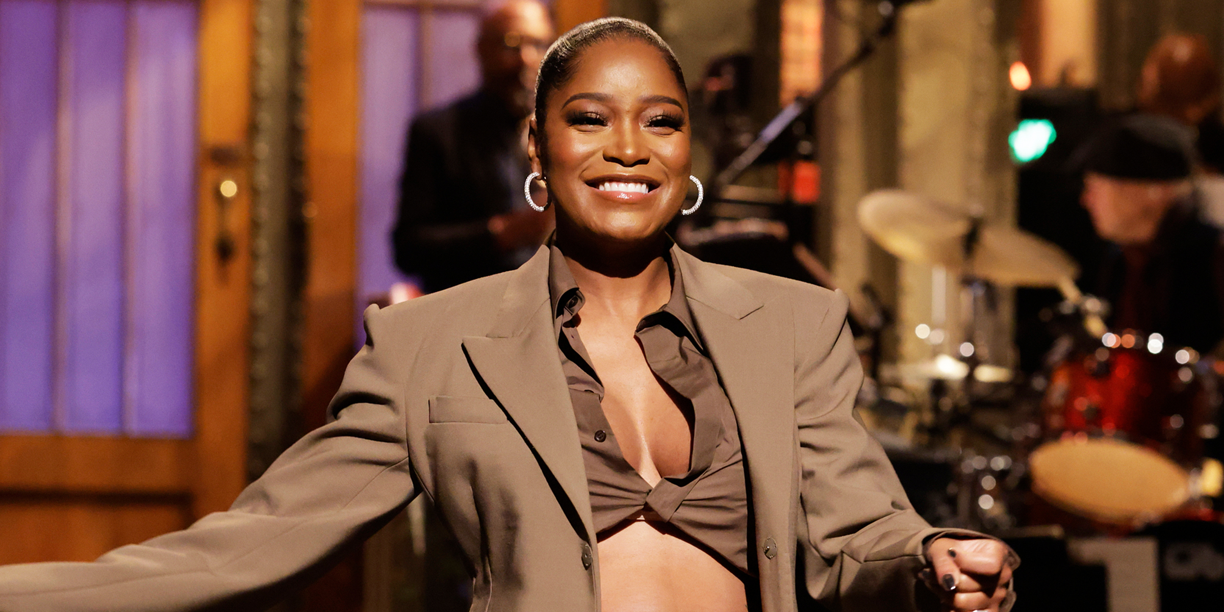 Keke Palmer hosting "Saturday Night Live" on December 3, 2022, in New York.| Source: Getty Images