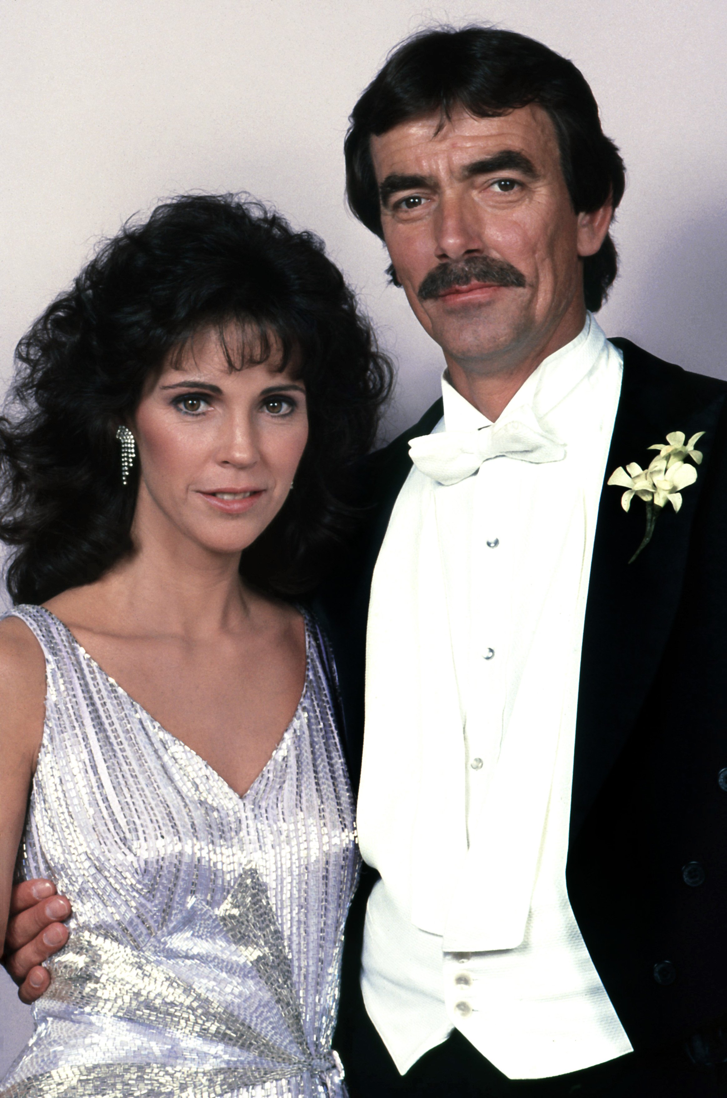 Eric Braeden and Meg Bennett pose for a portrait in 1992 in Los Angeles, California | Source: Getty Images