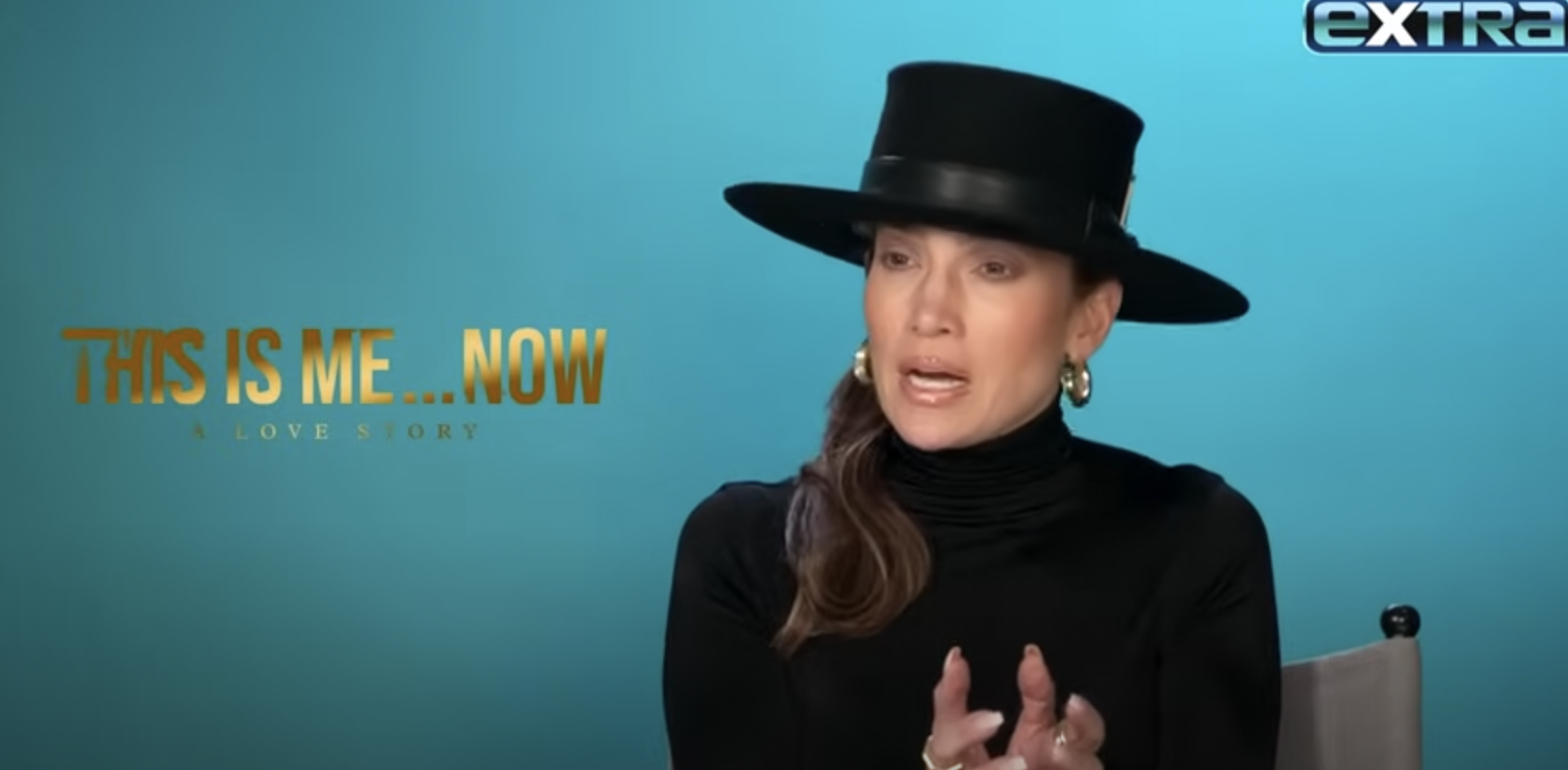 Jennifer Lopez during her interview with Extra, dated February 2024 | Source: Source: YouTube/ExtraTV