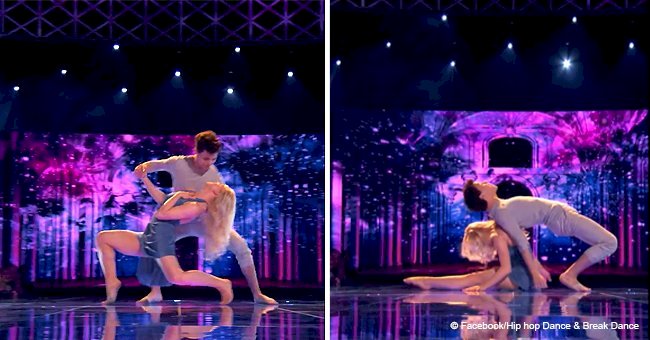 These two dancers take the stage and stun everyone with their beautiful performance