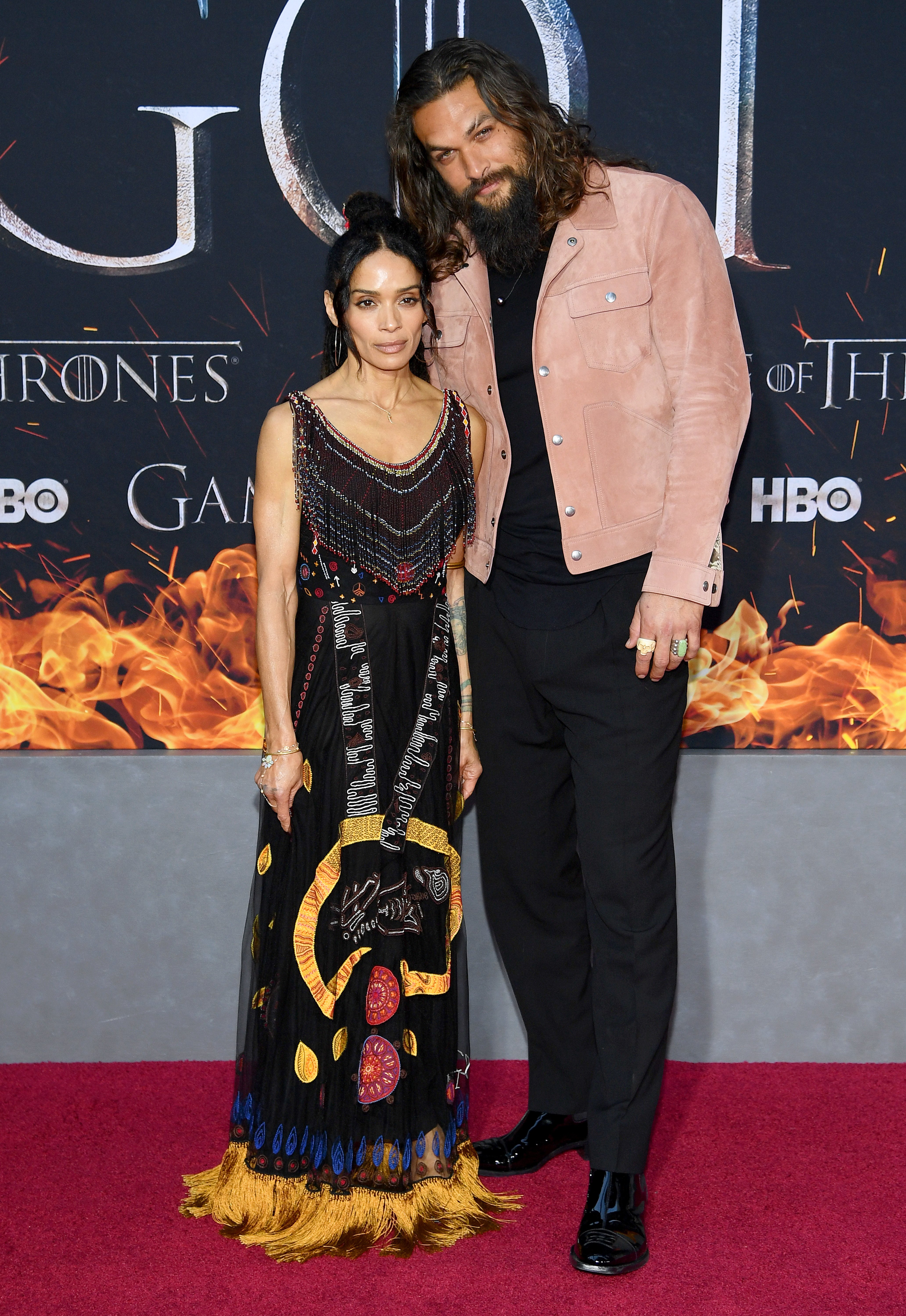 Lisa Bonet and Jason Momoa at the "Game Of Thrones" Season 8 Premiere on April 03, 2019 in New York City. | Source: Getty Images