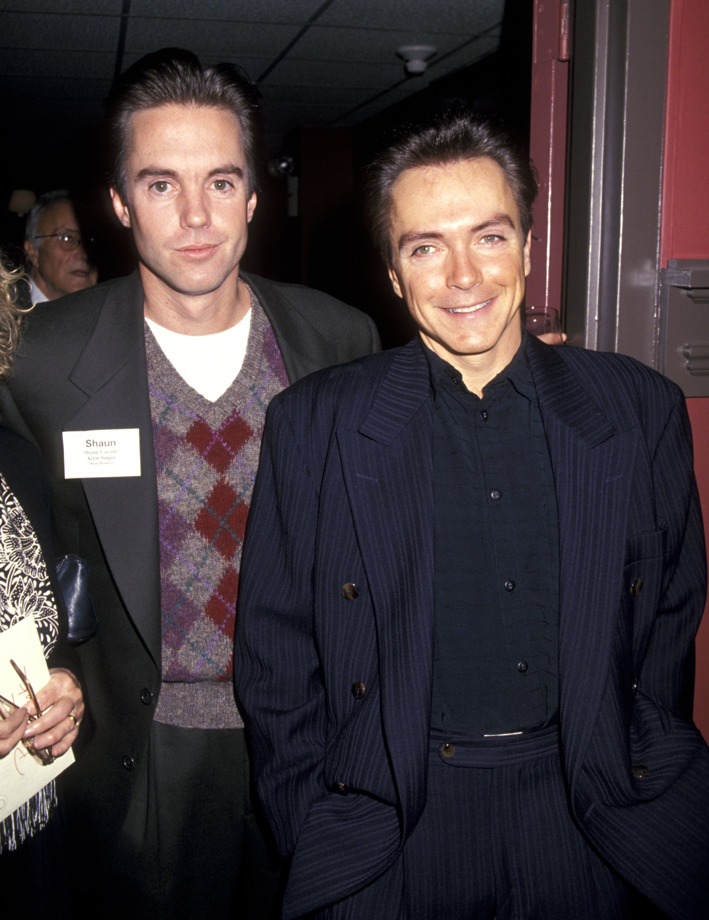 Shaun and David Cassidy during St. Clare's Hospital Benefit Luncheon in New York City, on October 6, 1993 | Source: Getty Images