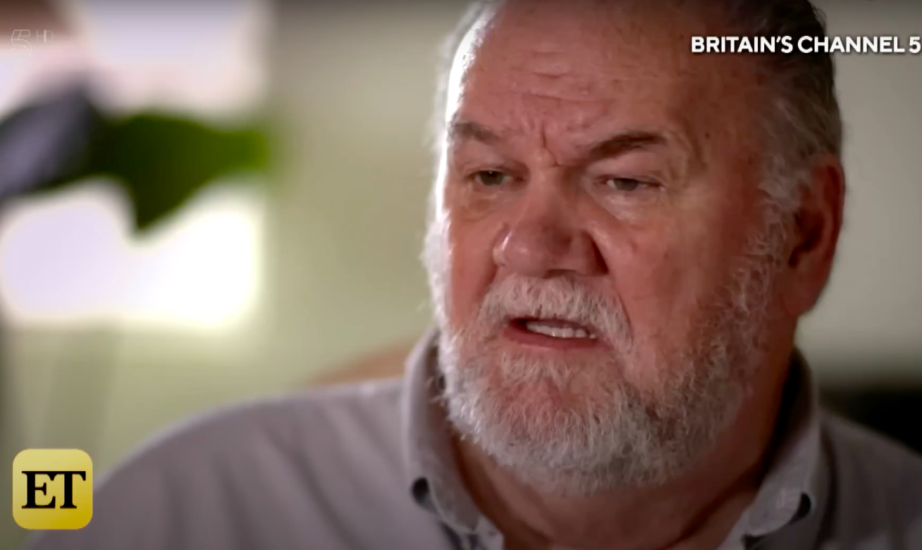 Thomas Markle speaking in a past interview, posted on January 23, 2020 | Source: YouTube/Entertainment Tonight