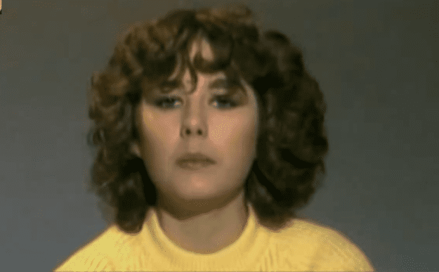 Sandra Sutherland en Pista Libre. | Fuente: YouTube / ManuTVX Sandra Sutherland en Pista Libre. | Fuente: YouTube / ManuTVX