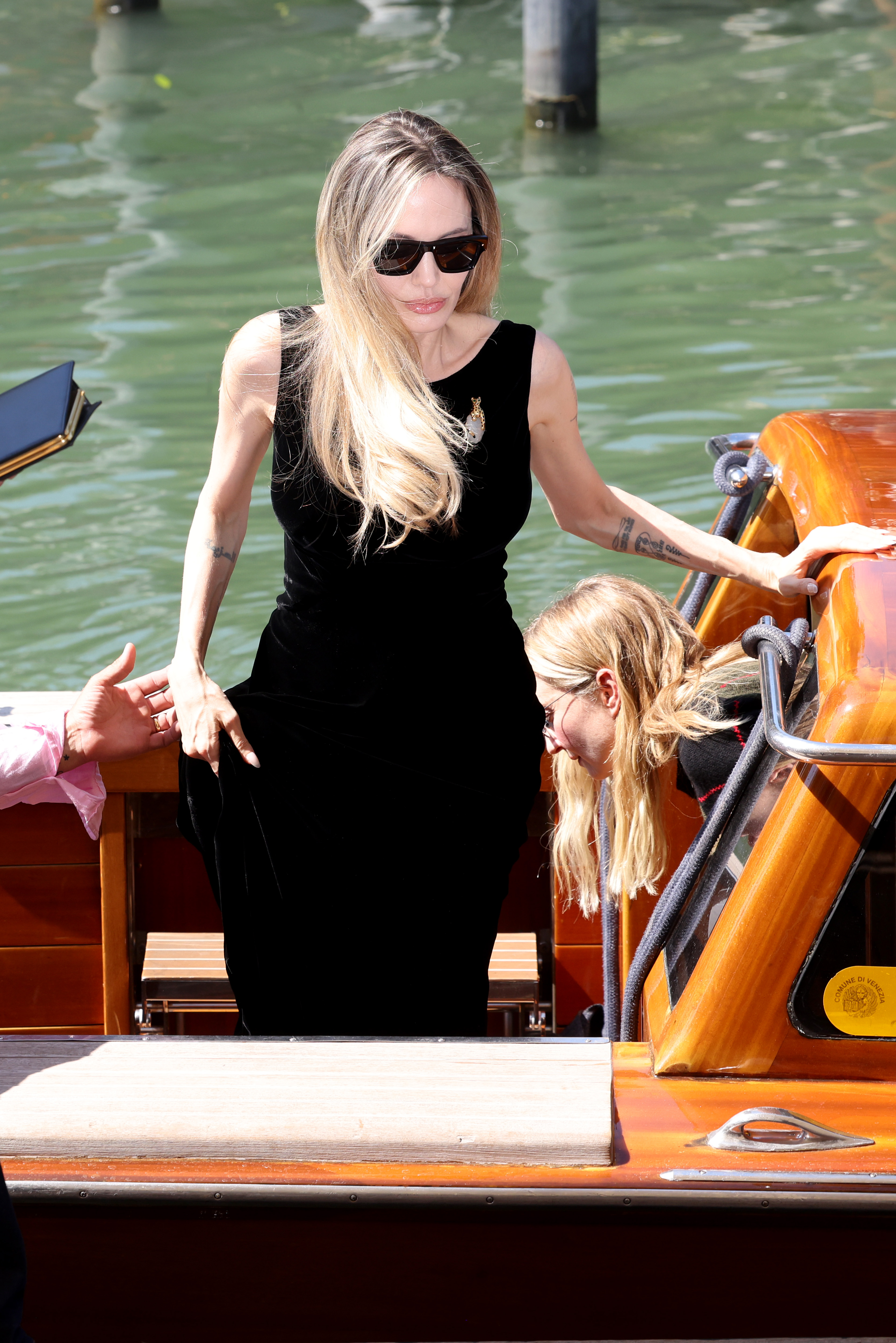 Angelina Jolie at the 81st Venice International Film Festival in Venice, Italy on August 29, 2024 | Source: Getty Images