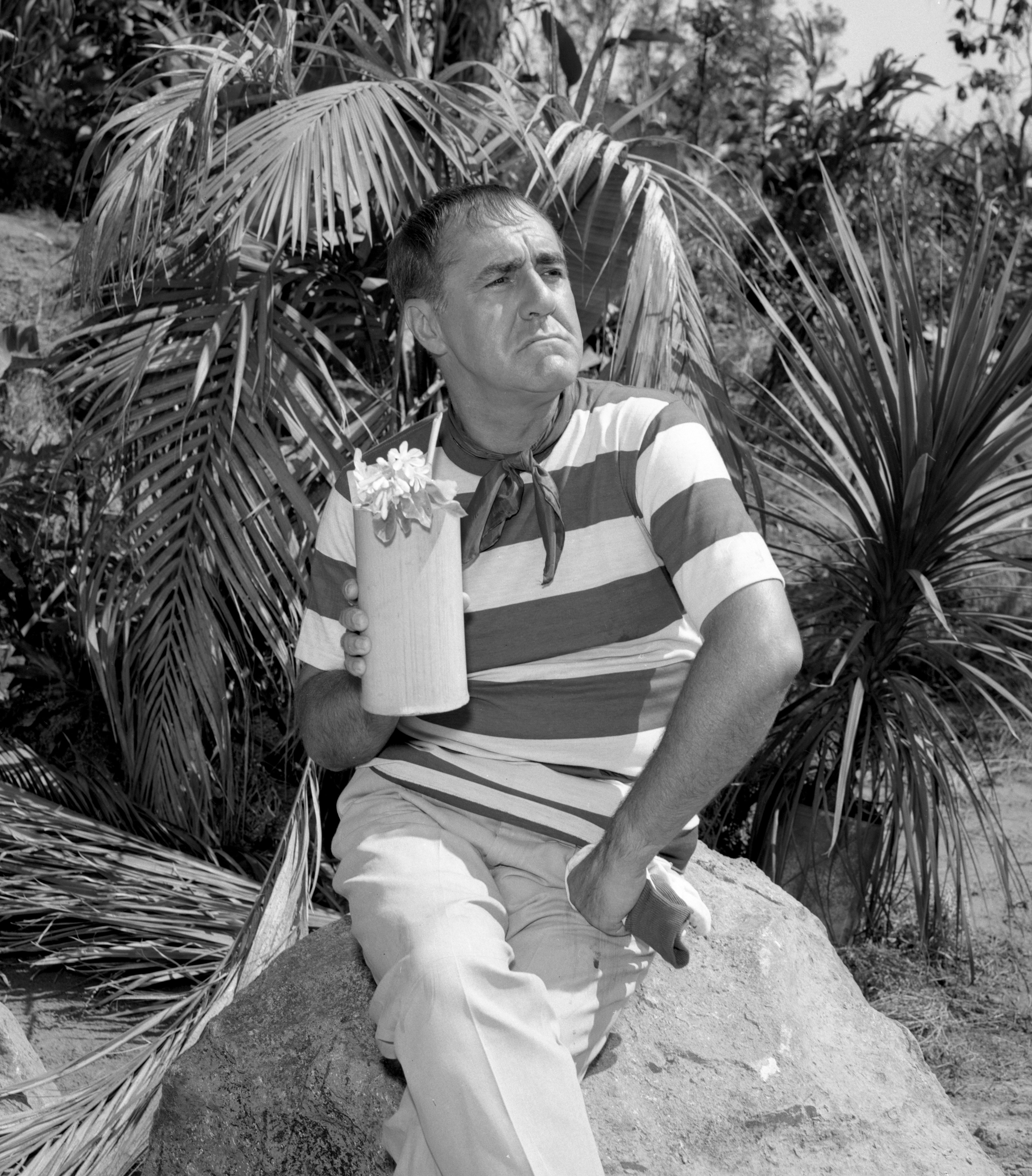 Jim Backus as Thurston Howell III during the "Home Sweet Hut" episode of "Gilligan's Island" on March 3, 1964. | Source: Getty Images