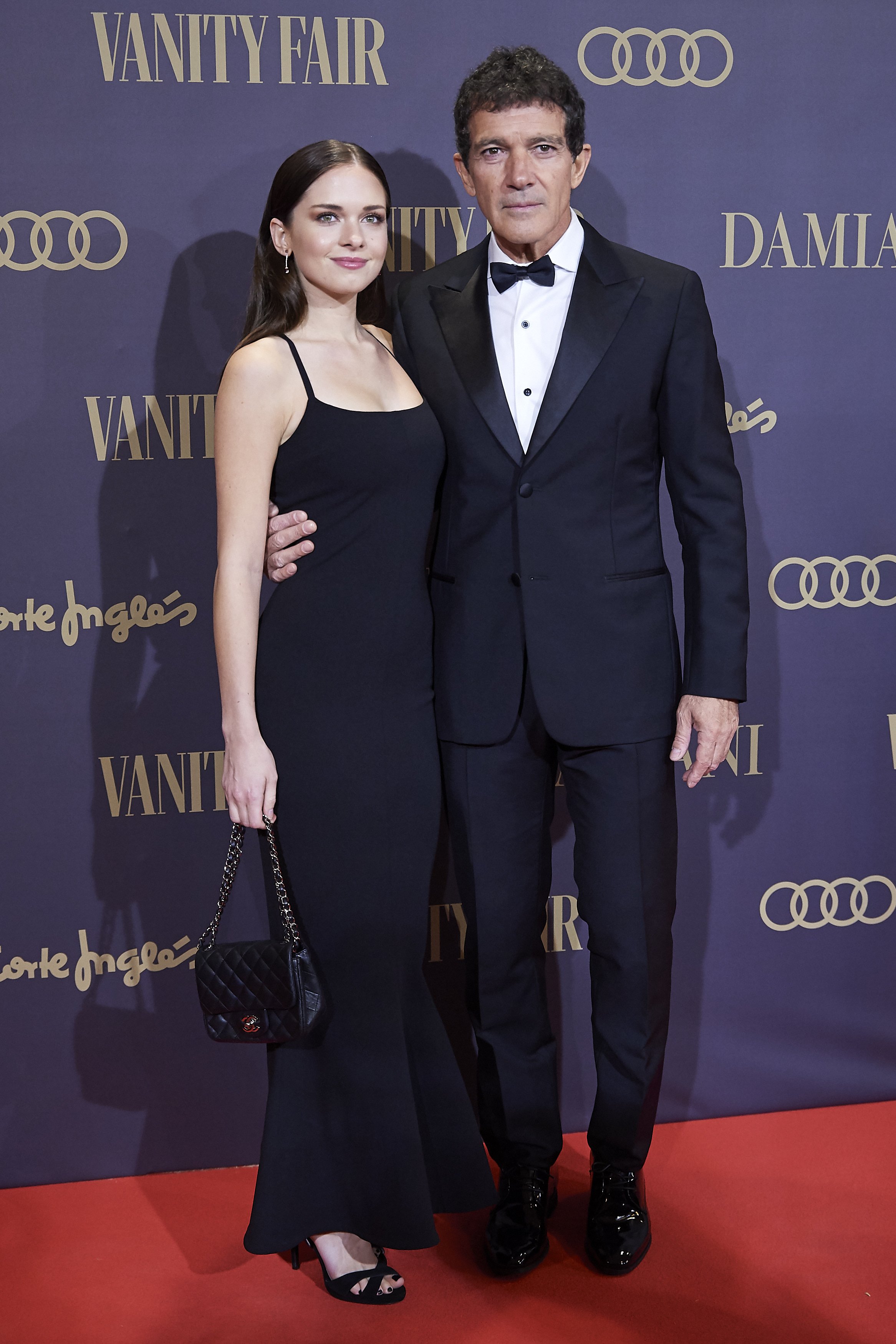 Stella del Carmen Banderas and Antonio Banderas attend the Vanity Fair Awards in Madrid, Spain on November 25, 2019 | Photo: Getty Images