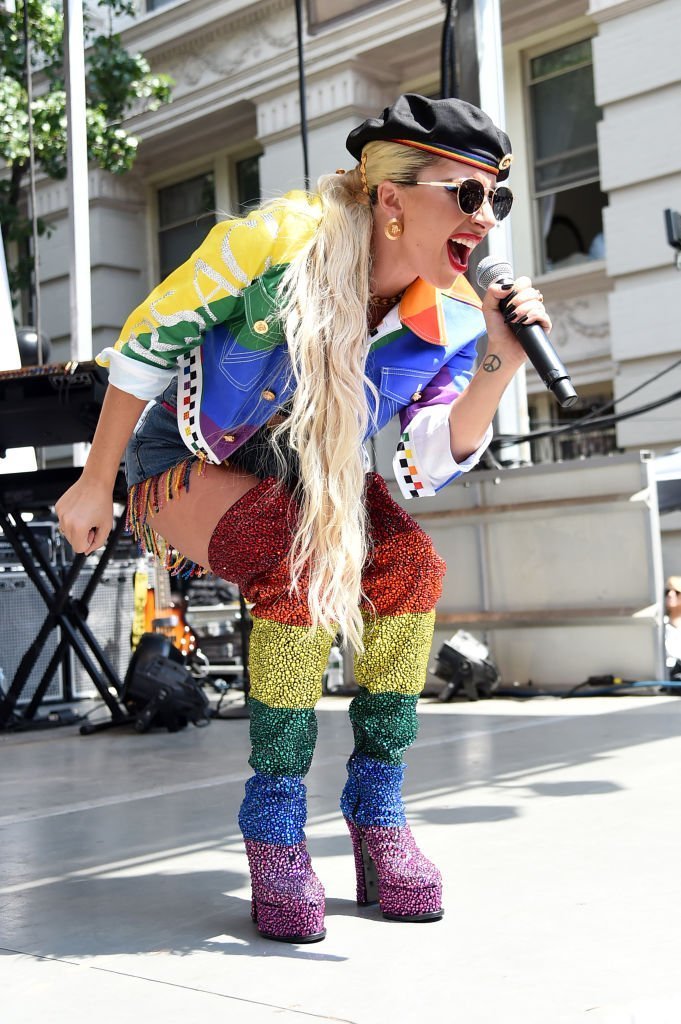 Lady Gaga speaks onstage during Pride Live's 2019 Stonewall Day | Photo: Getty Images