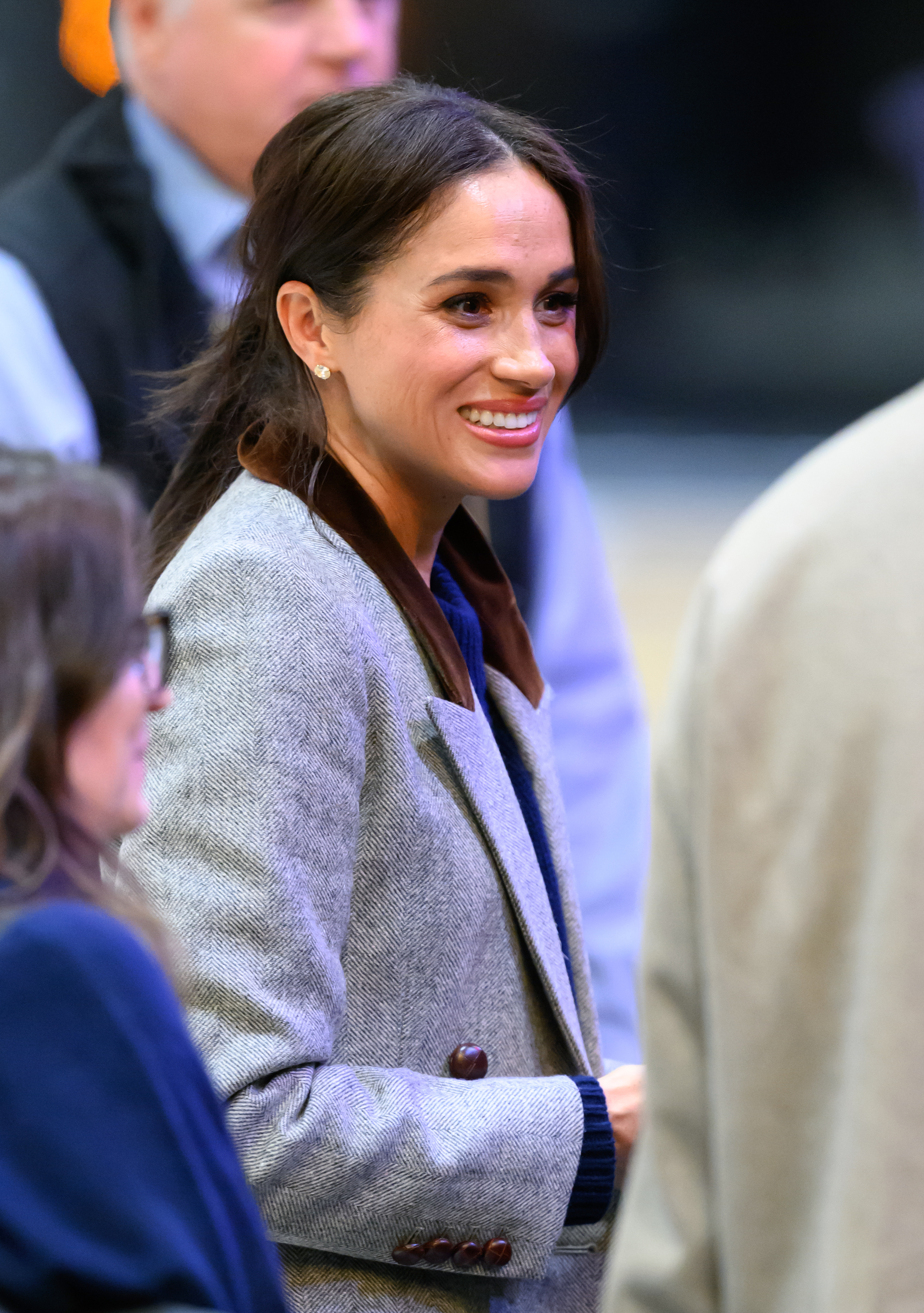 Meghan, Duchess of Sussex attends the Wheelchair Basketball on day one of the 2025 Invictus Games at the Vancouver Convention Centre on 9 February 2025 in Vancouver, British Columbia. | Source: Getty Images