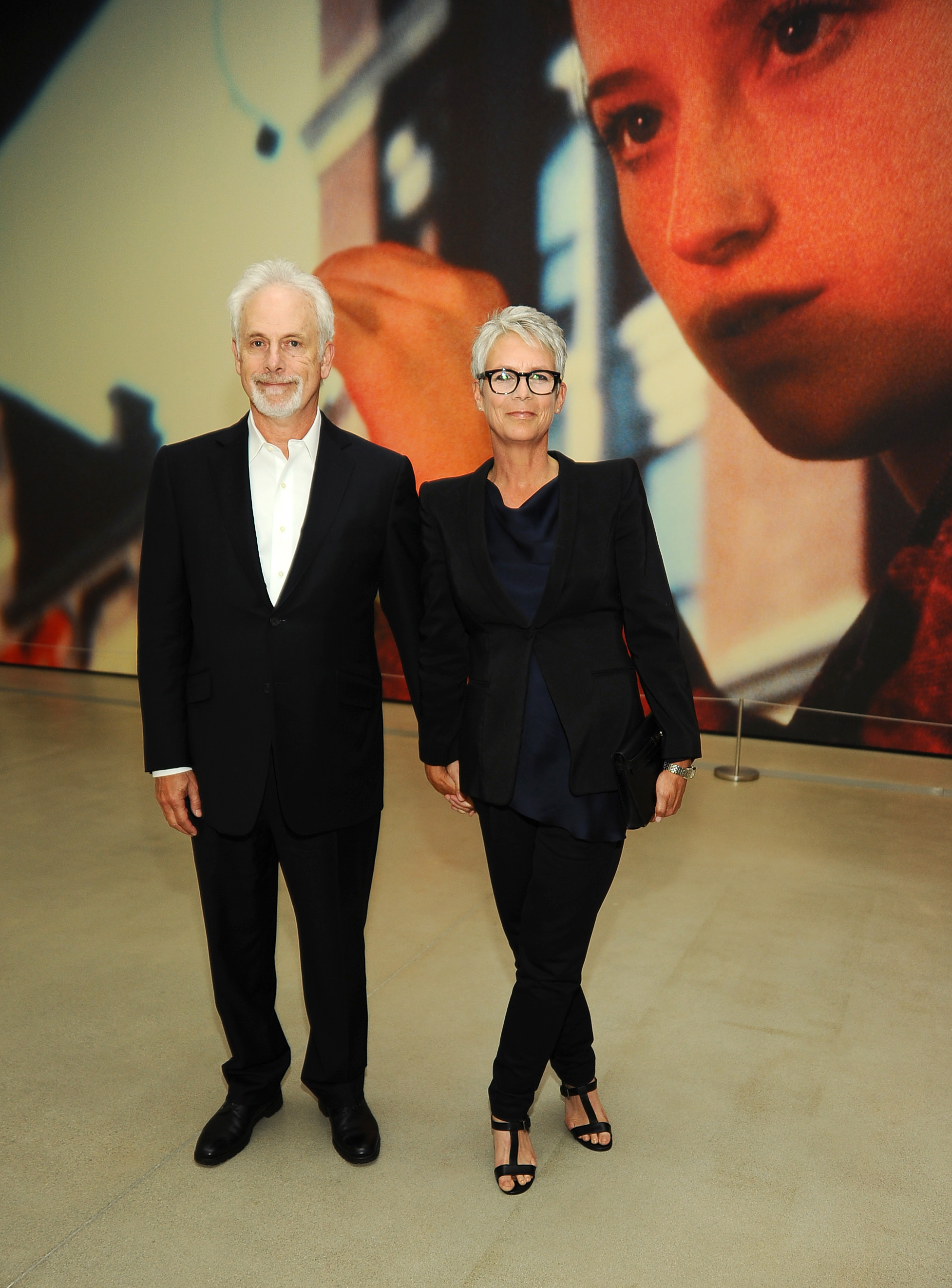 Jamie Lee Curtis and Christopher Guest at the Cindy Sherman Exhibition Preview at The Broad, Los Angeles on June, 8 2016. | Source: Getty Images