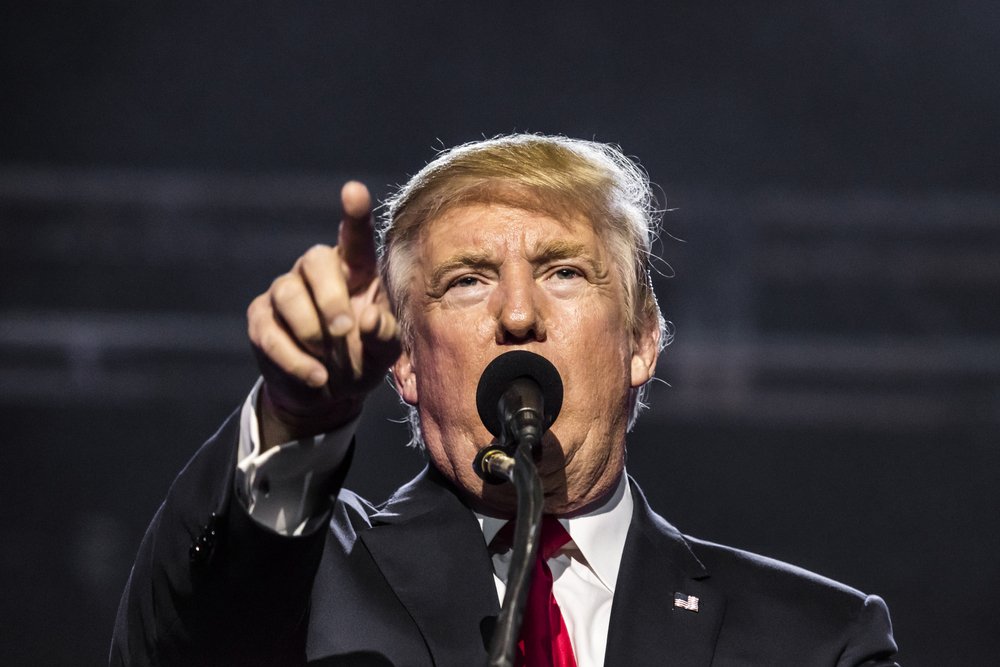 Donald Trump speaks at Edison New Jersey Hindu Indian-American rally for "Humanity United Against Terror" | Source: Shutterstock